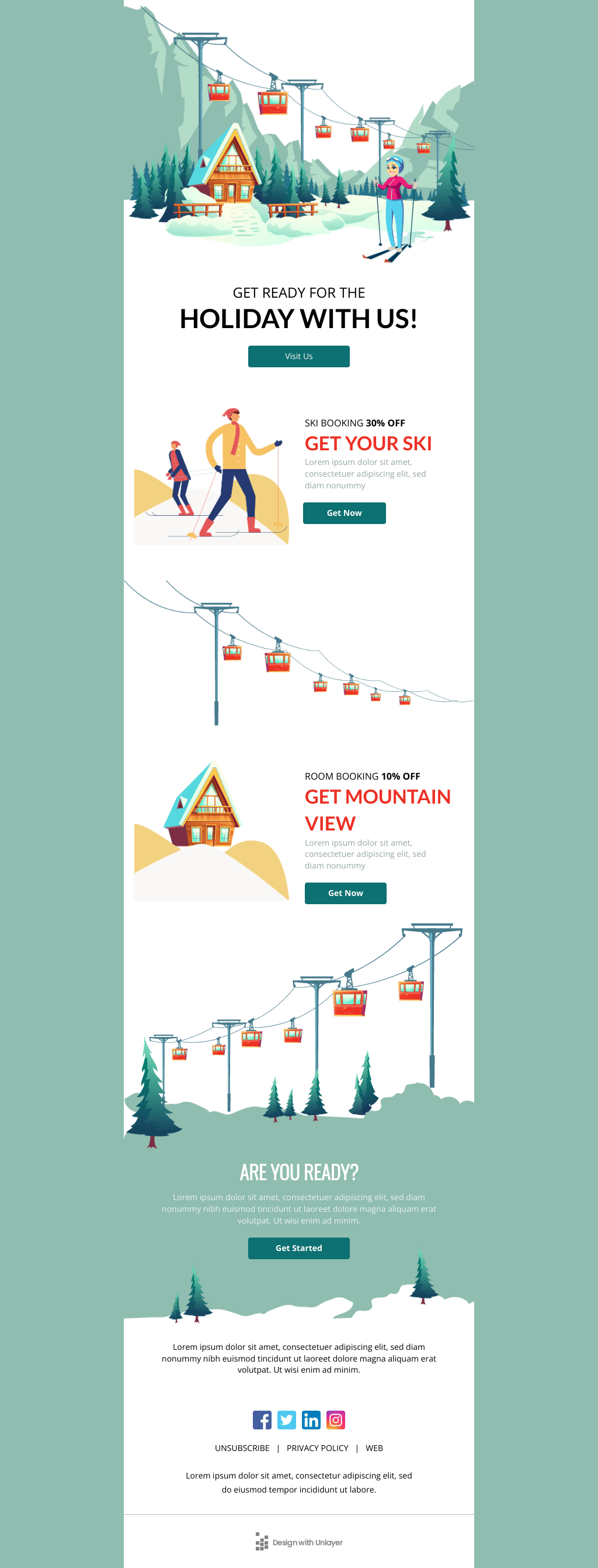Laravel Mail Template - Holiday Warmup