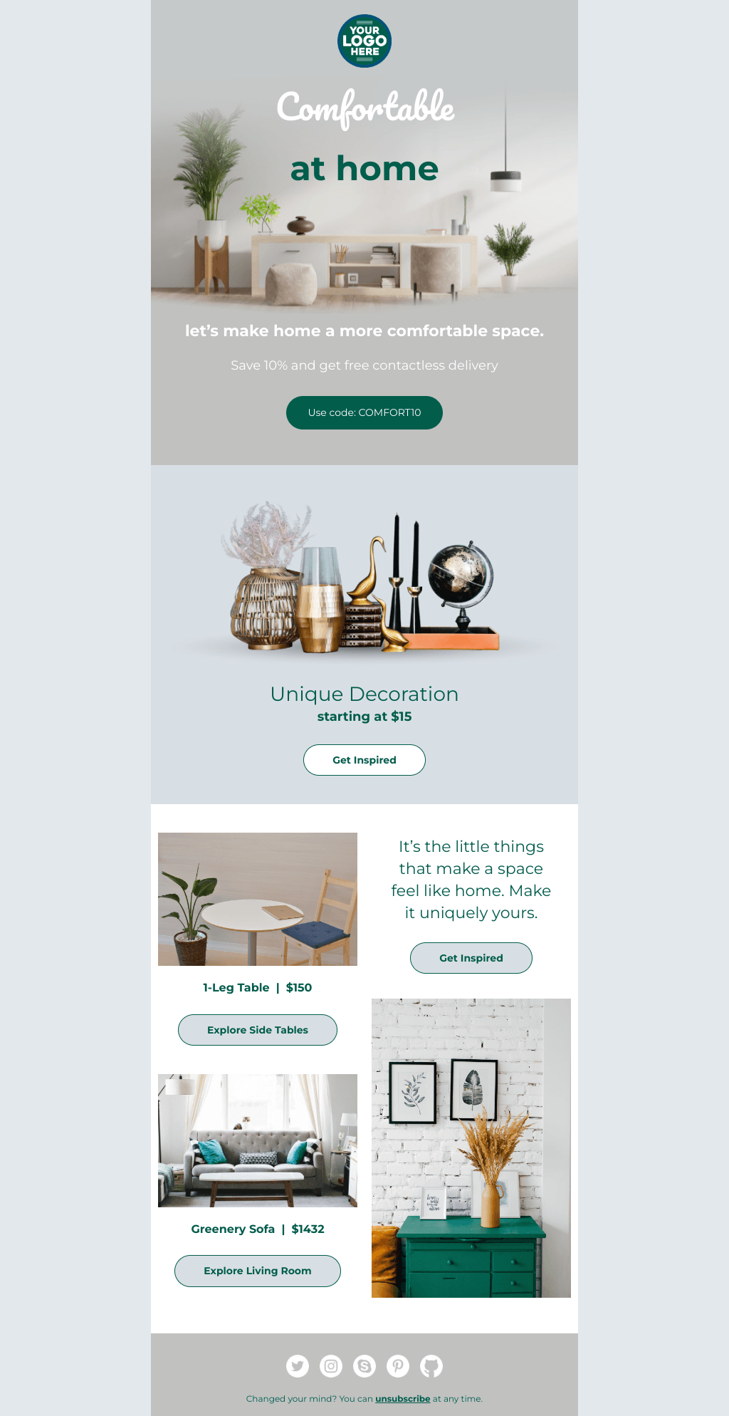 Laravel Mail Template - Home Decor