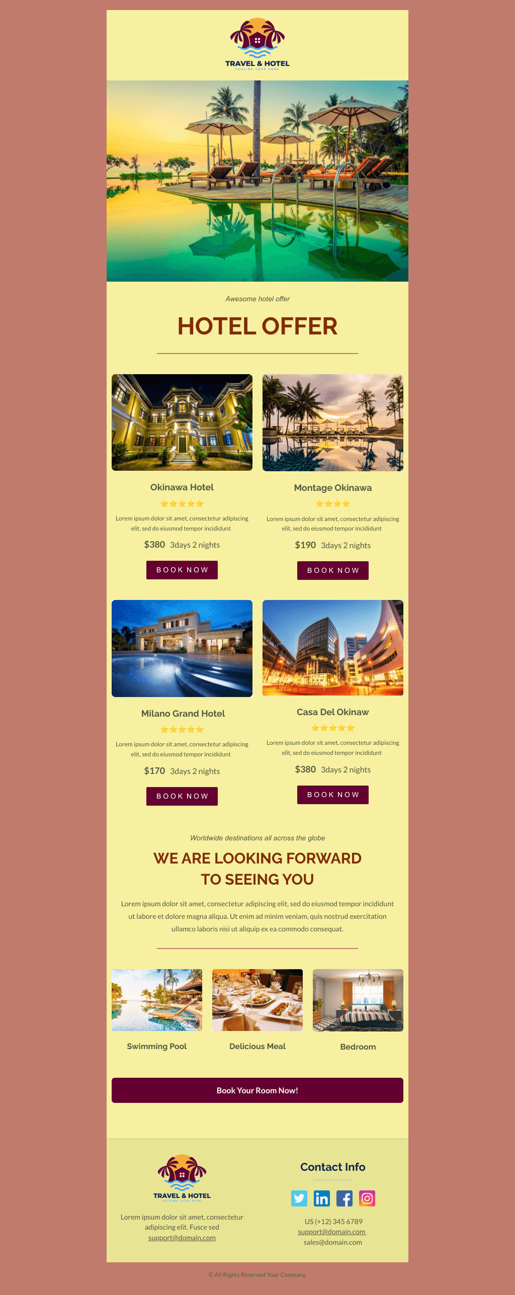 Laravel Mail Template - Hotel Service Promotion