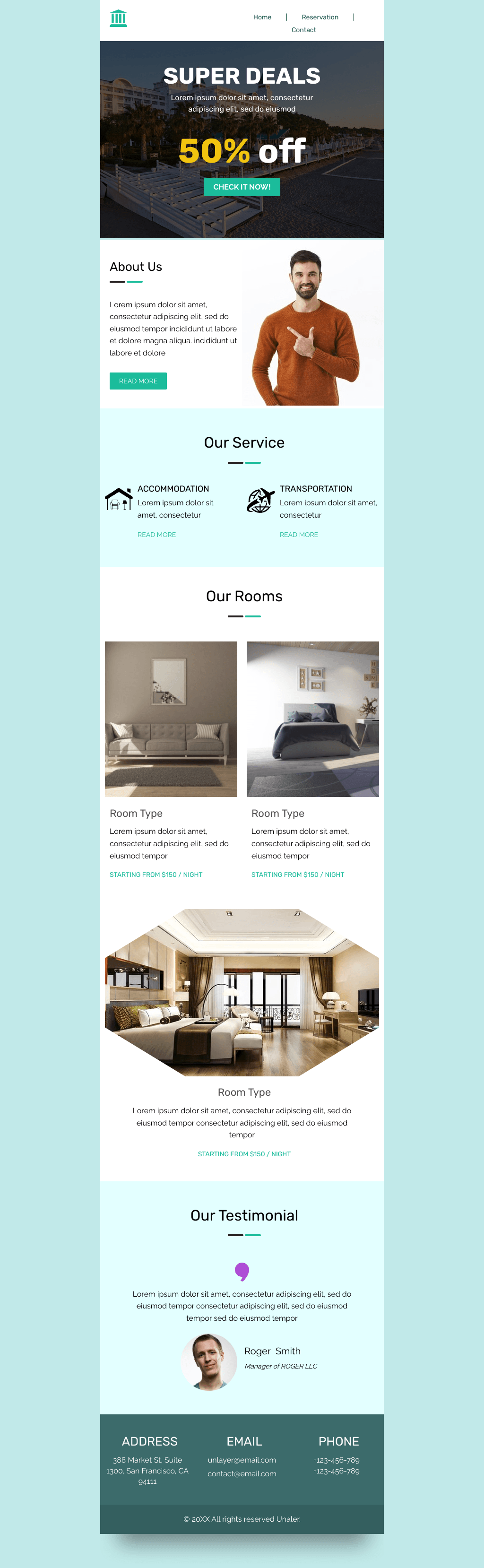 Laravel Mail Template - Hotel Super Deal Promotion