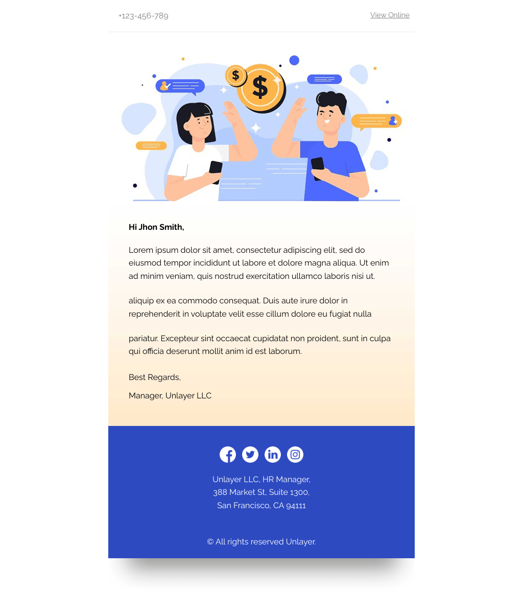 Laravel Mail Template - HR Interview Referral