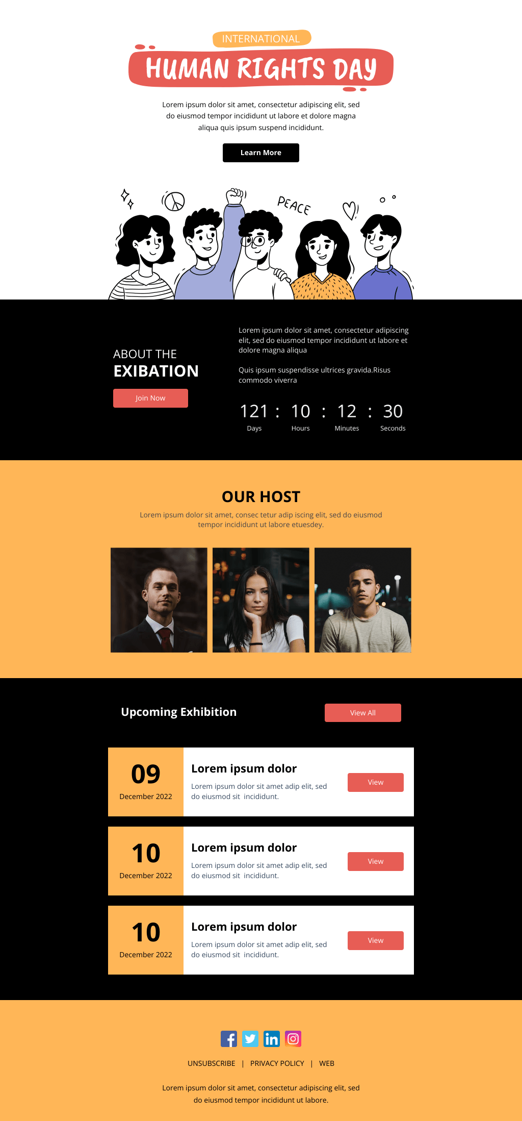 Laravel Mail Template - Human Rights Exhibition