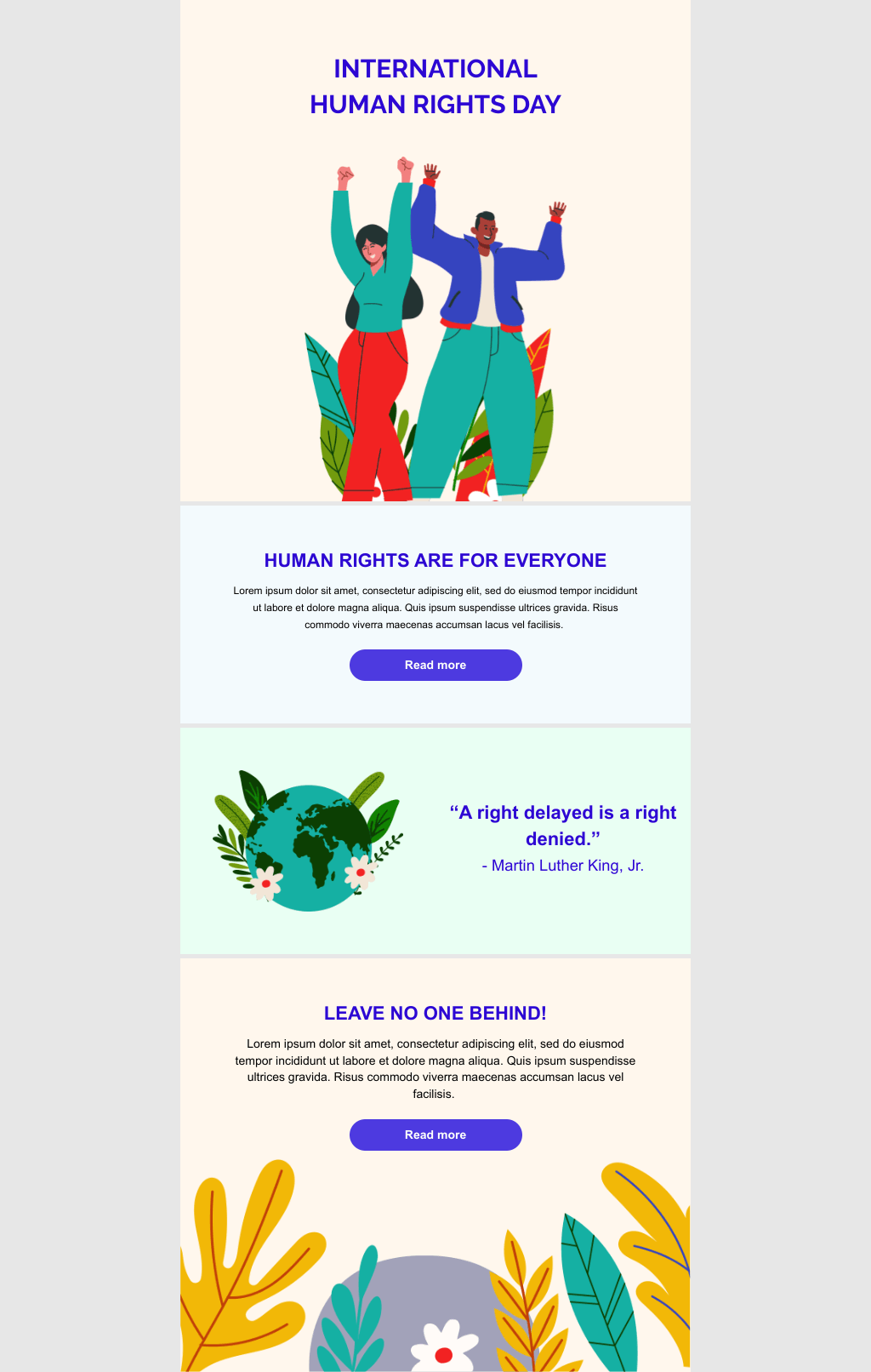 Laravel Mail Template - Human Rights Month