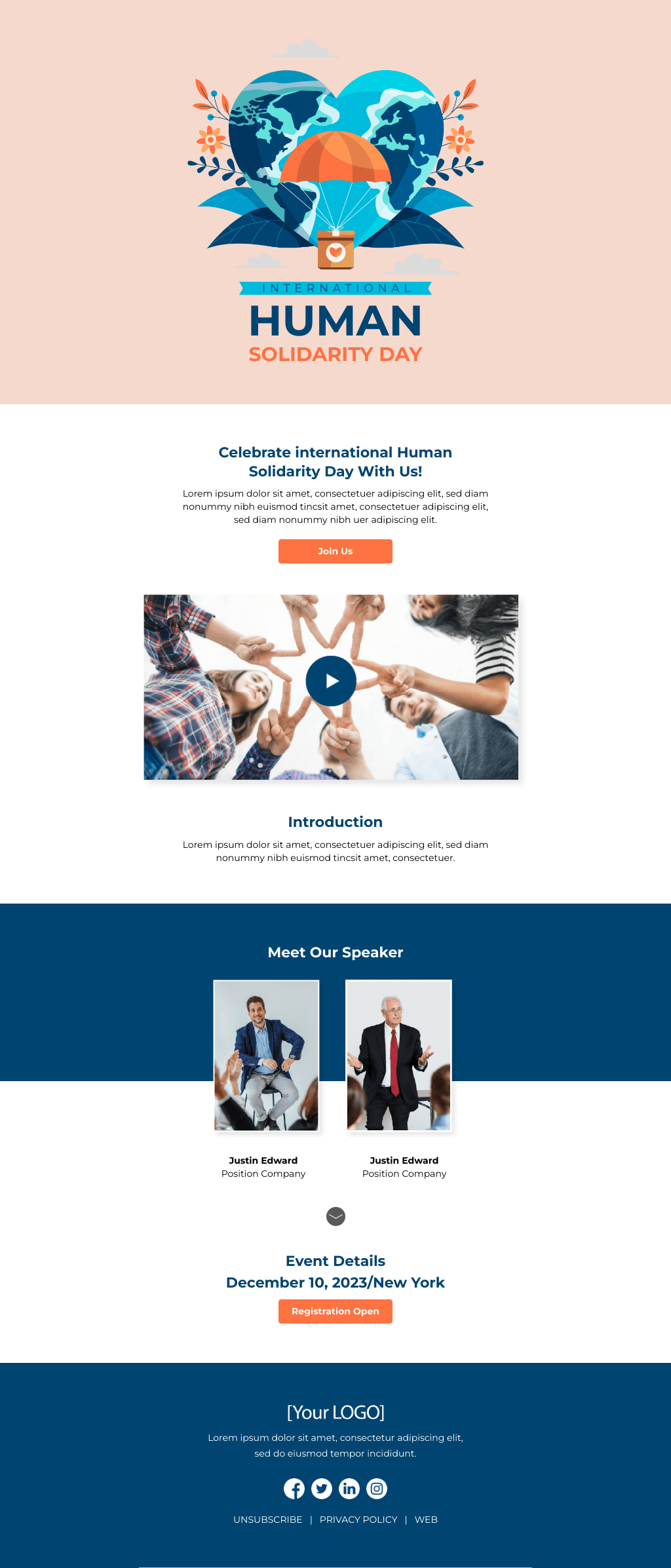 Laravel Mail Template - International Human Solidarity Day