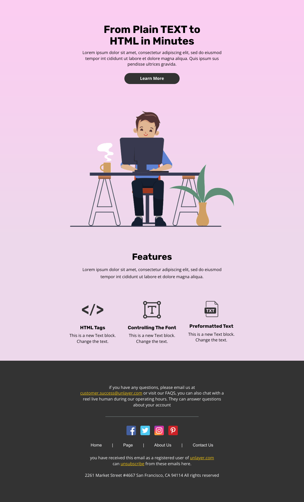 Laravel Mail Template - Introducing New Feature