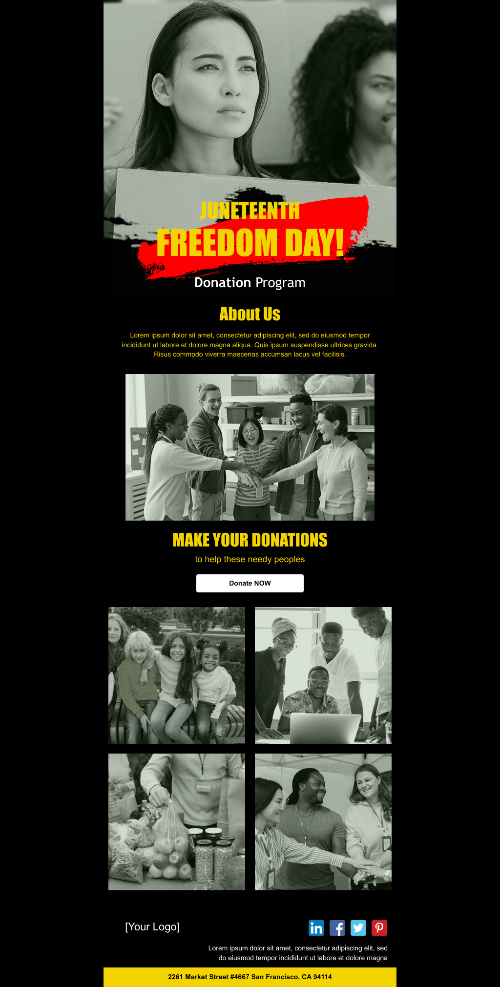 Laravel Mail Template - Juneteenth Freedom Day 