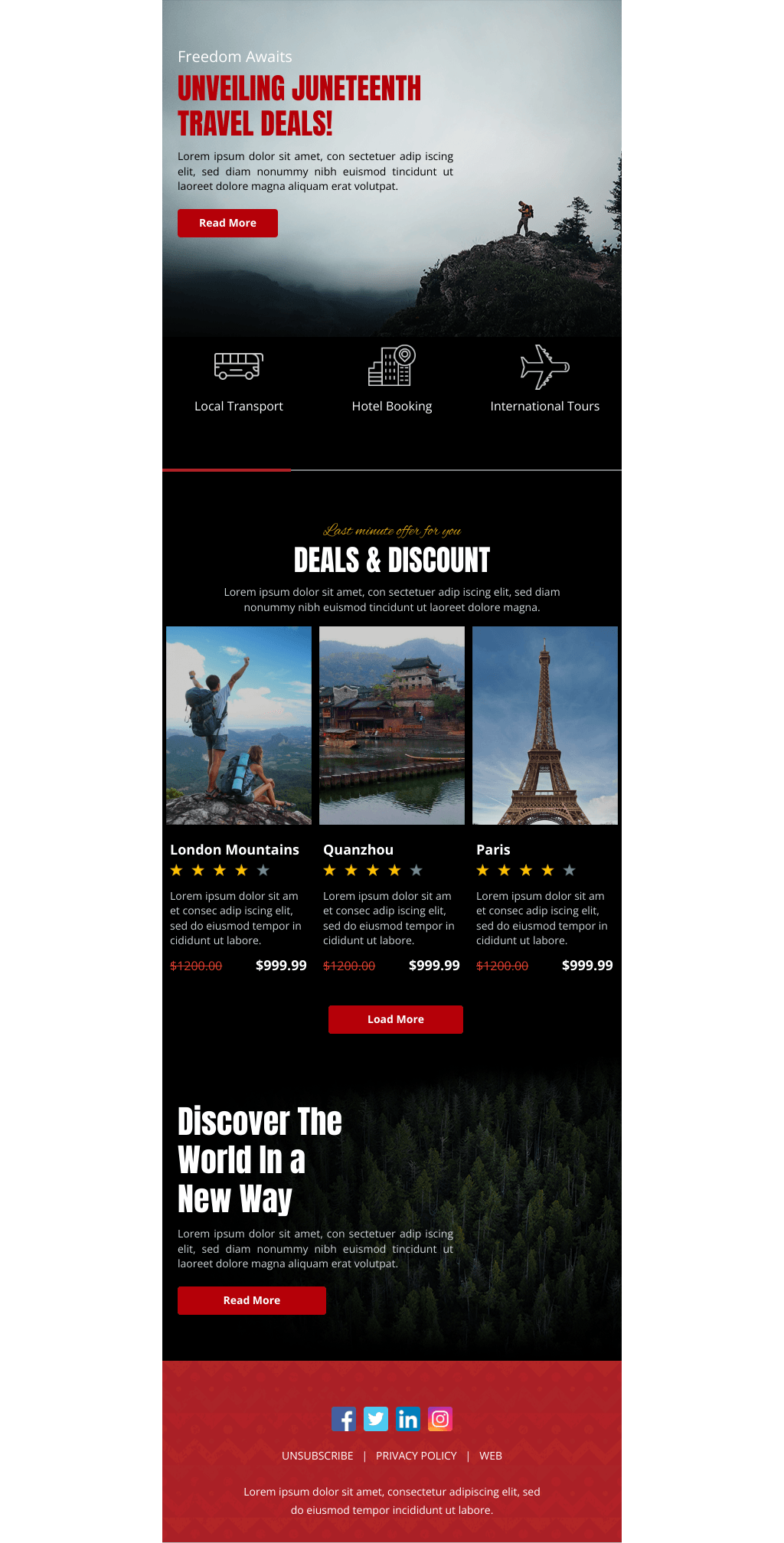 Laravel Mail Template - Juneteenth Travel Discounts