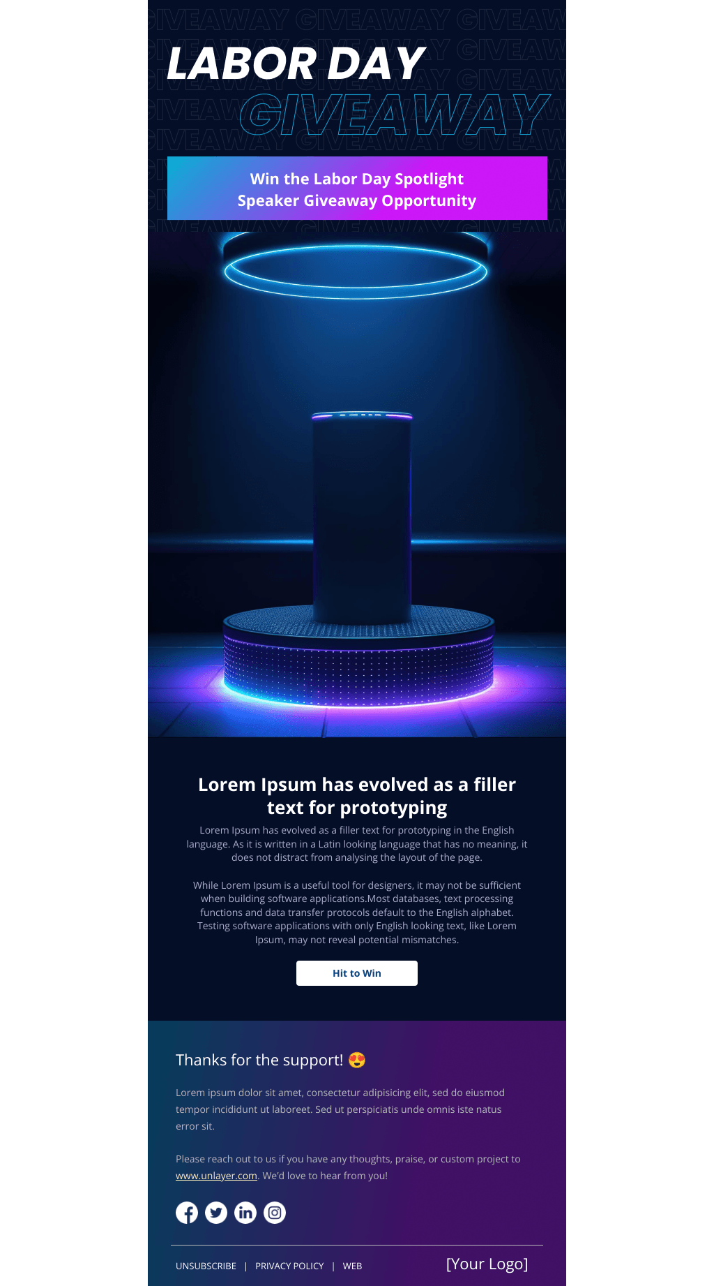 Laravel Mail Template - Labor Day Getaways