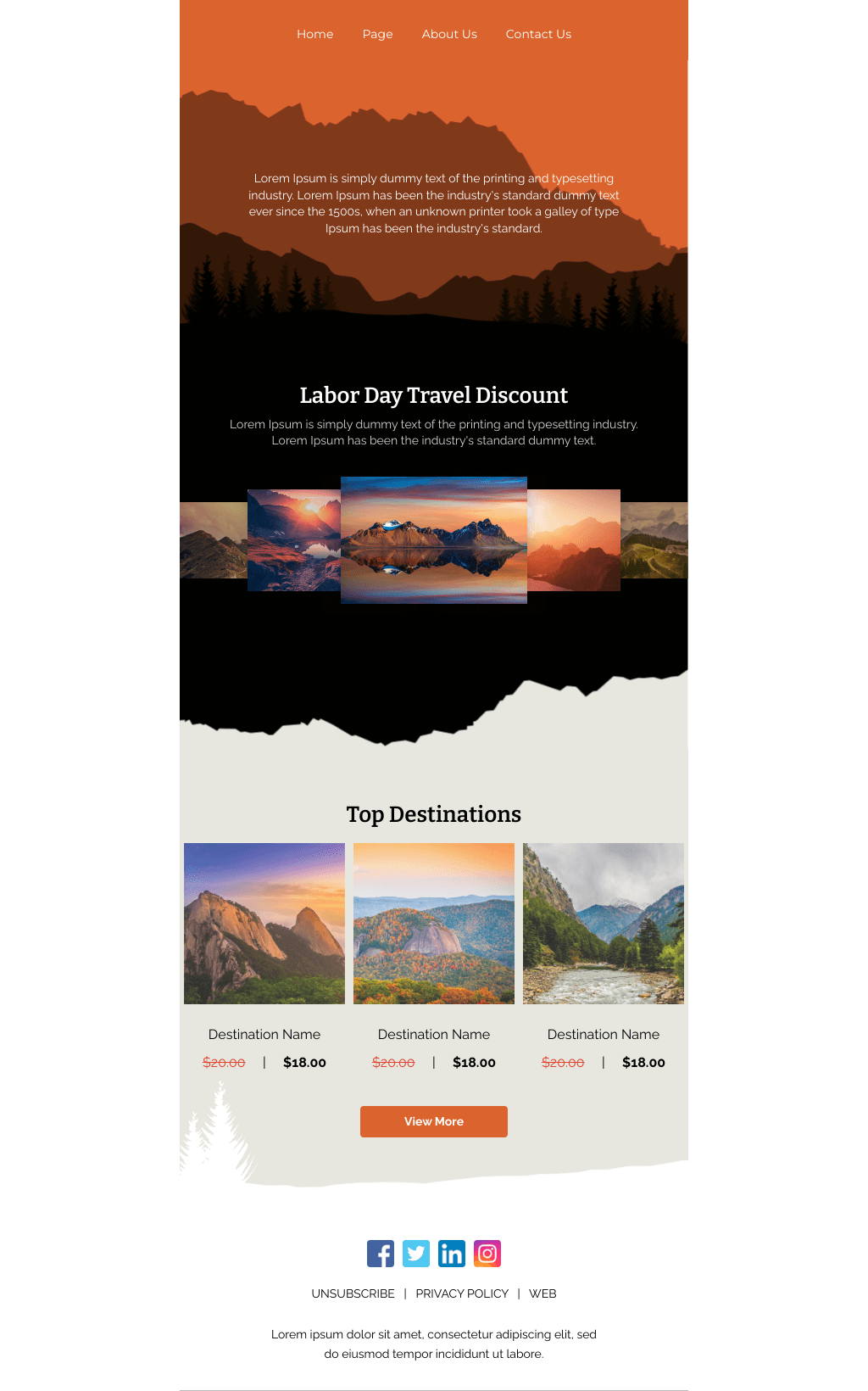Laravel Mail Template - Labor Day Travel Discount