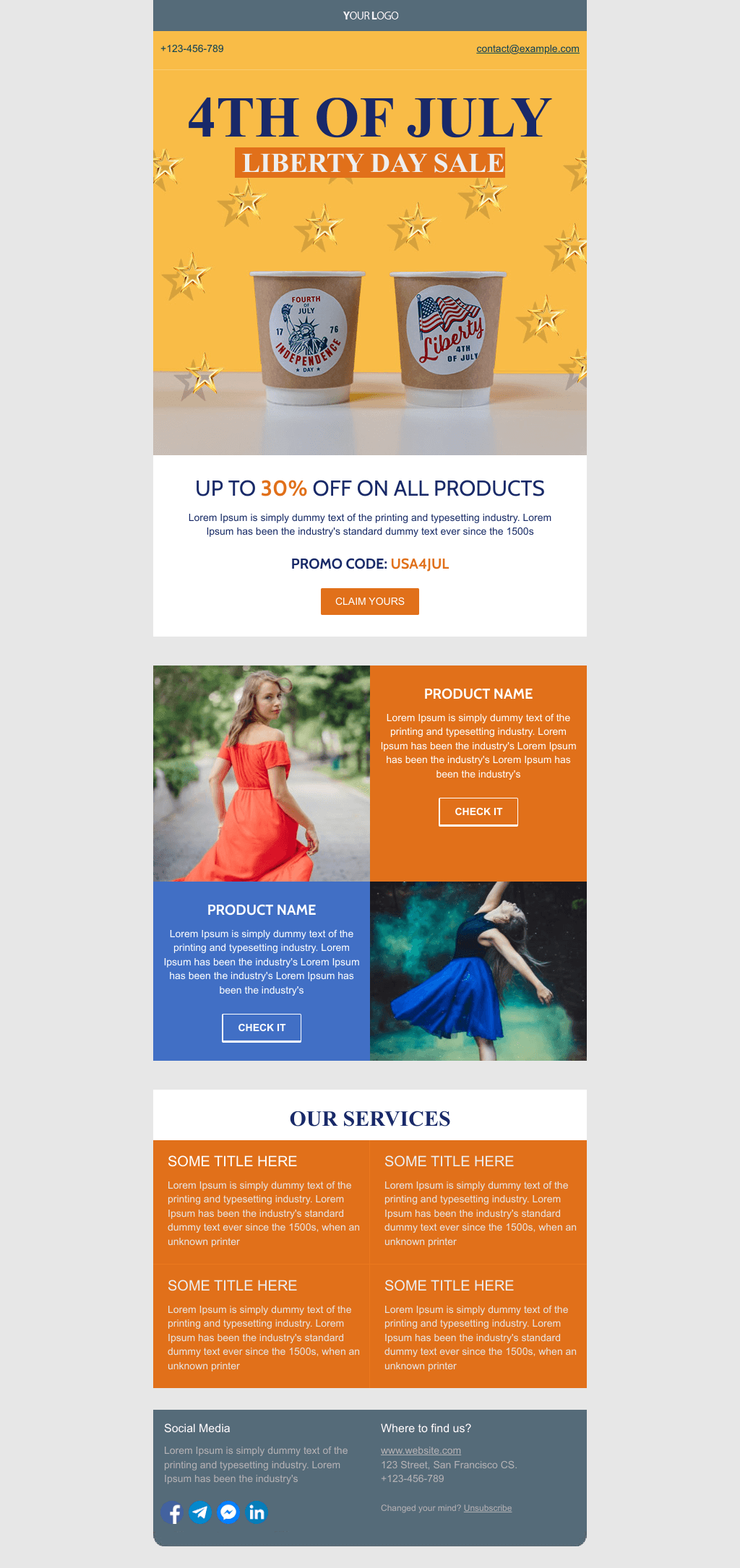 Laravel Mail Template - Liberty Day Sale