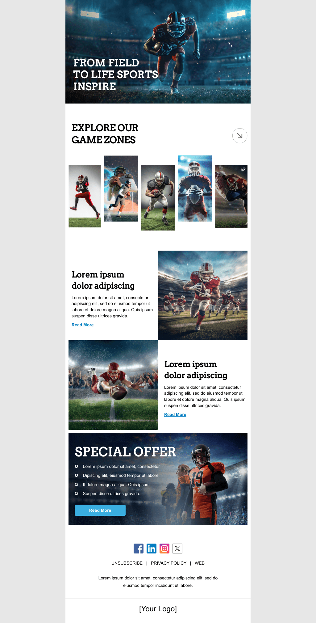 Laravel Mail Template - Life is a Game