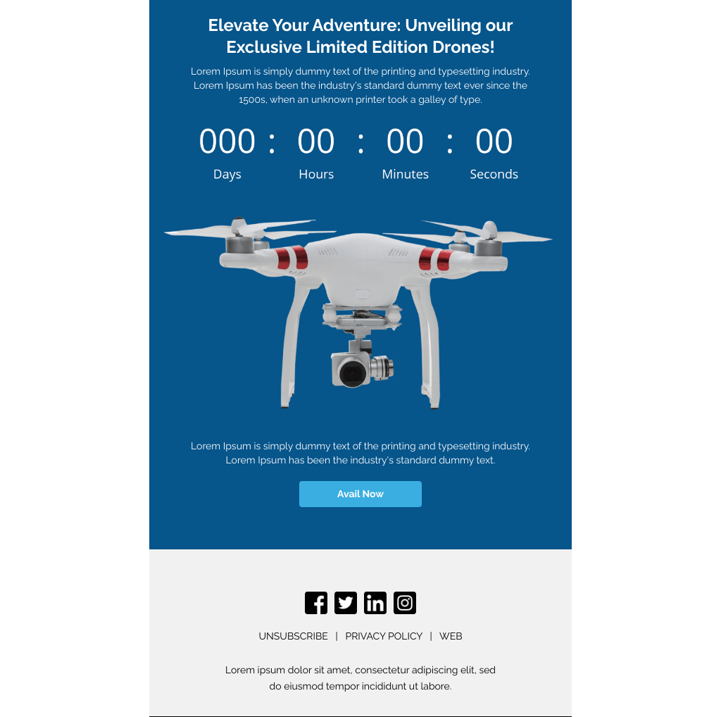 Laravel Mail Template - Limited Edition