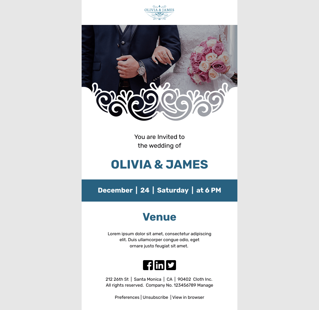 Laravel Mail Template - Marriage Invitation Email Templates