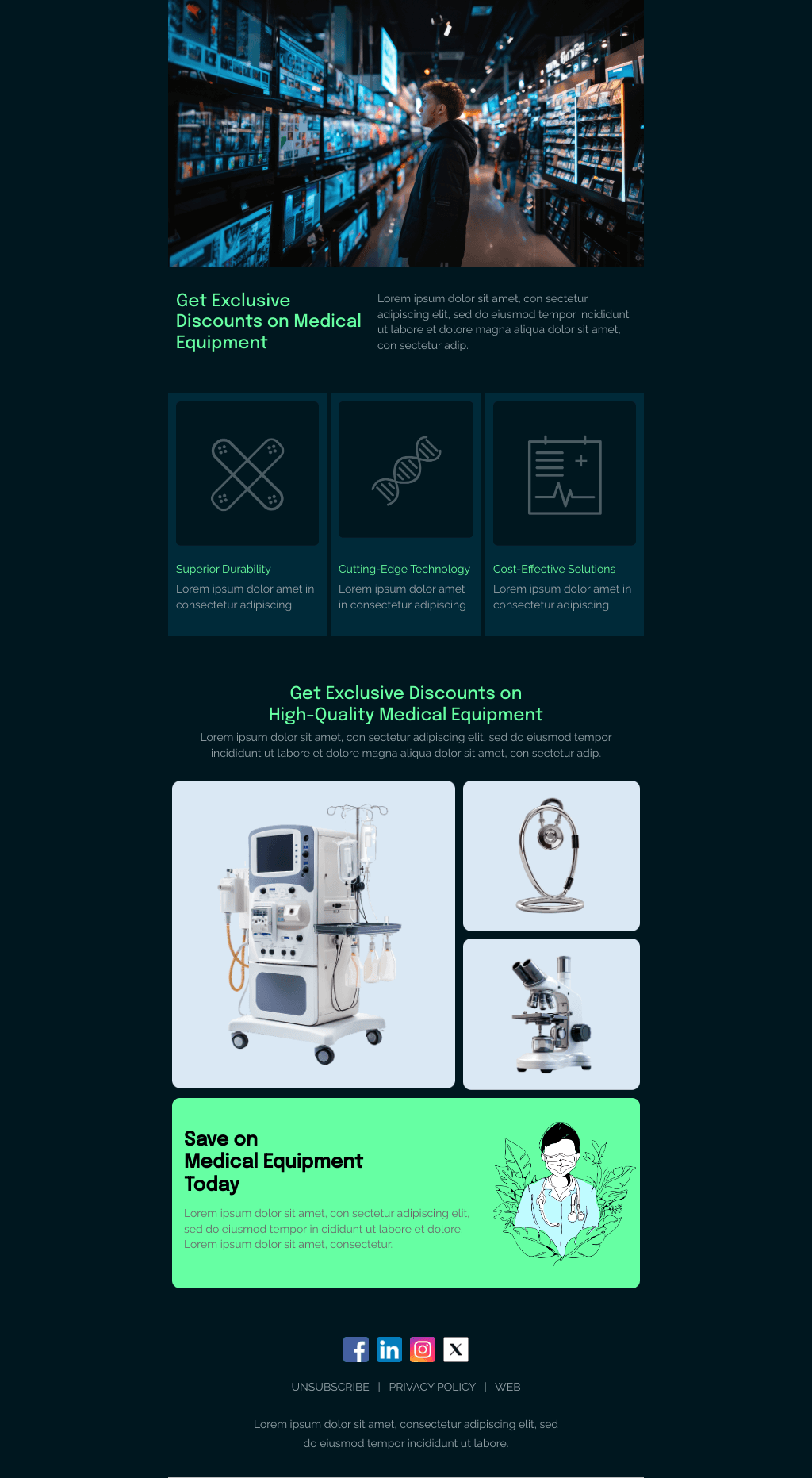 Laravel Mail Template - Medical Equipment Discounts