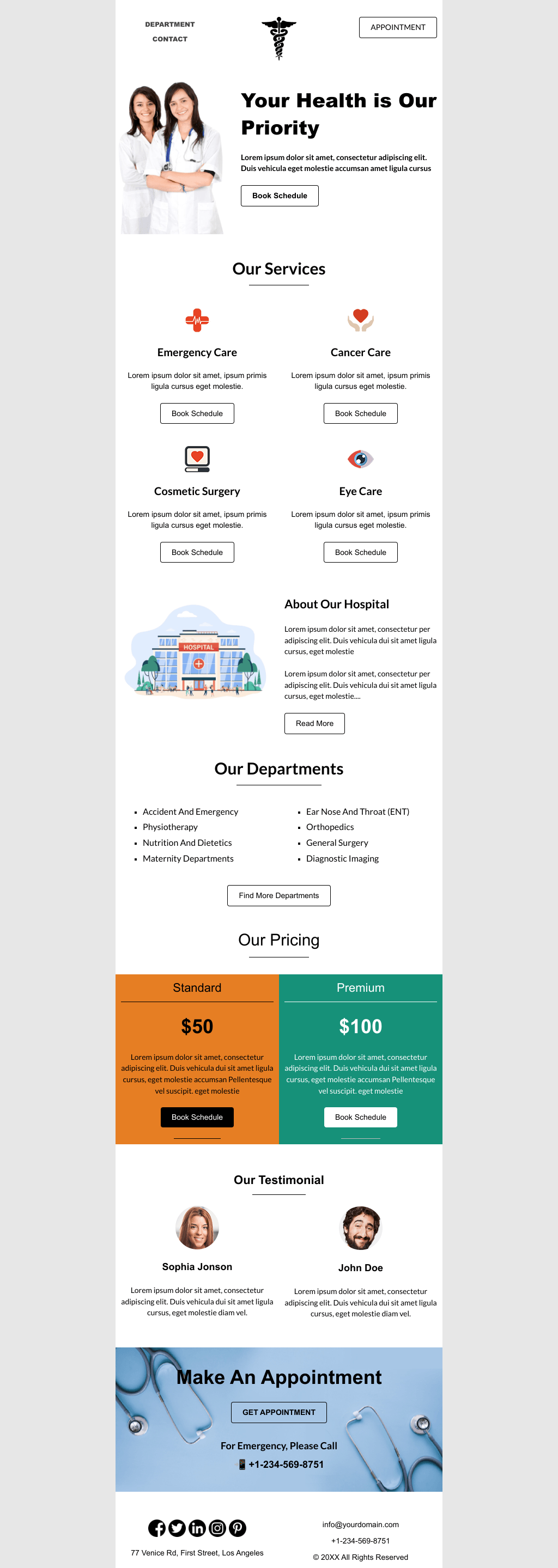 Laravel Mail Template - Medical Promotion