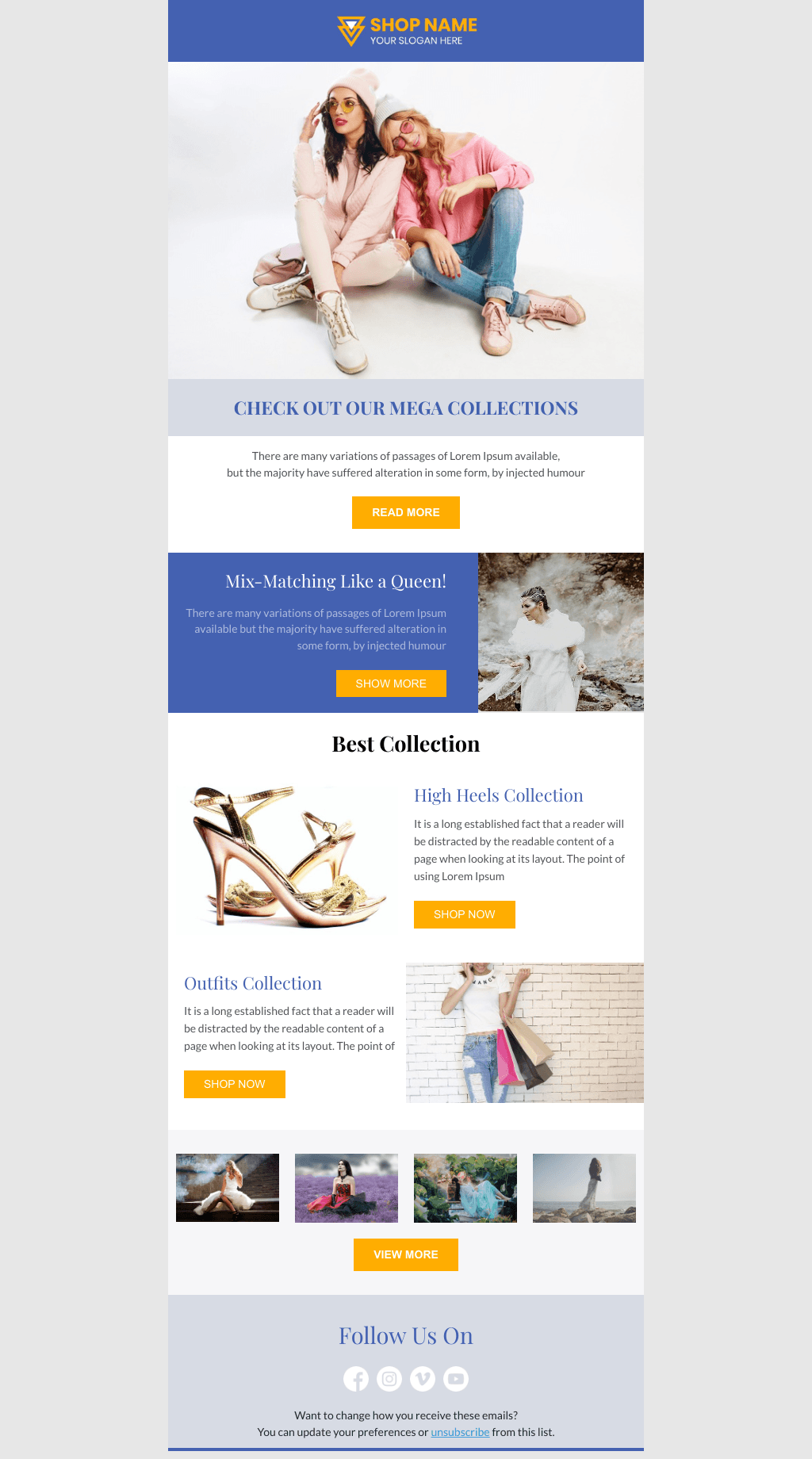 Laravel Mail Template - Mega Collections