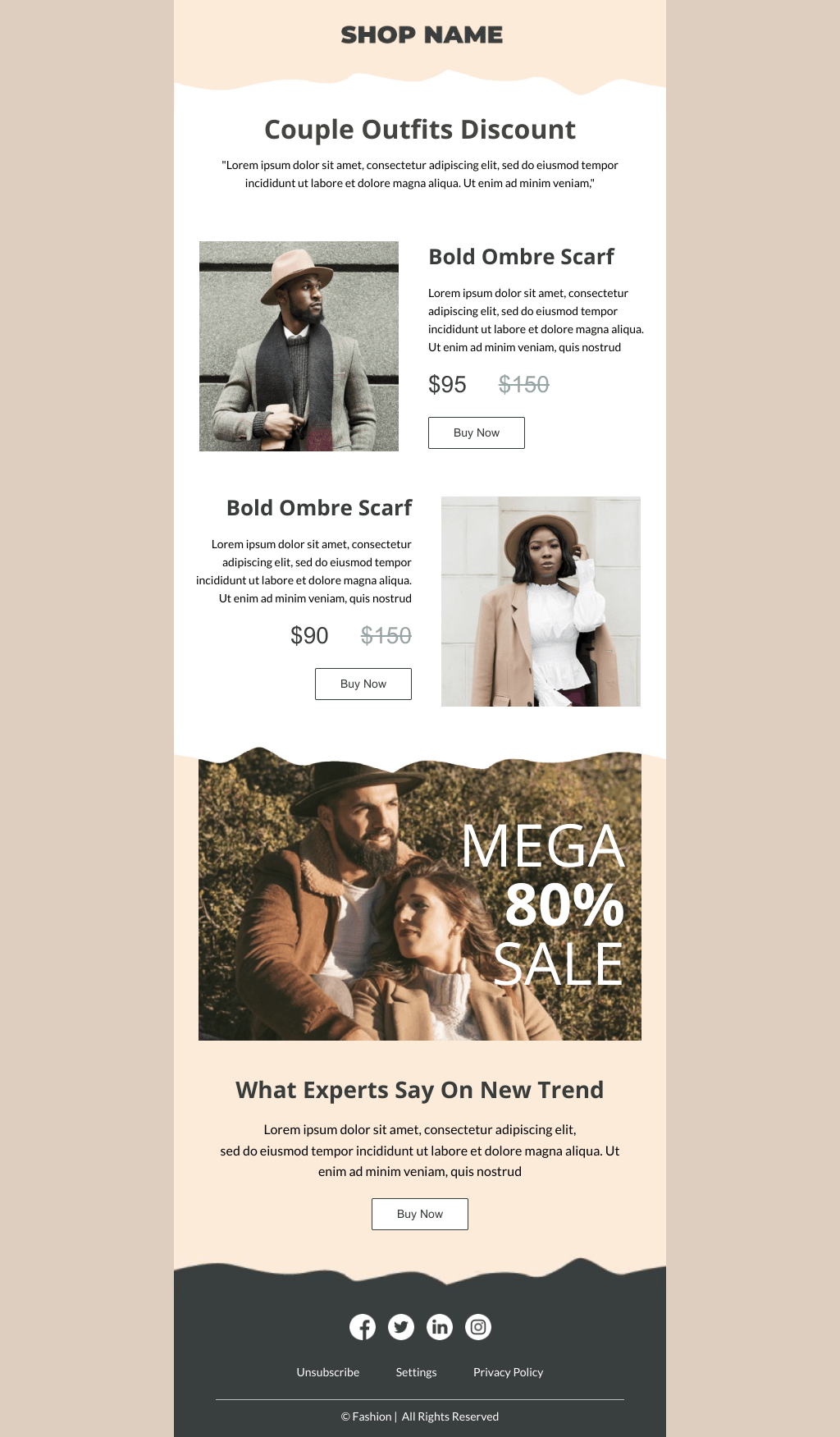 Laravel Mail Template - Mega Sale