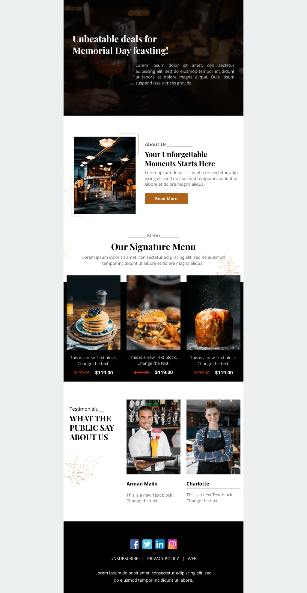 Laravel Mail Template - Memorial Day Deals