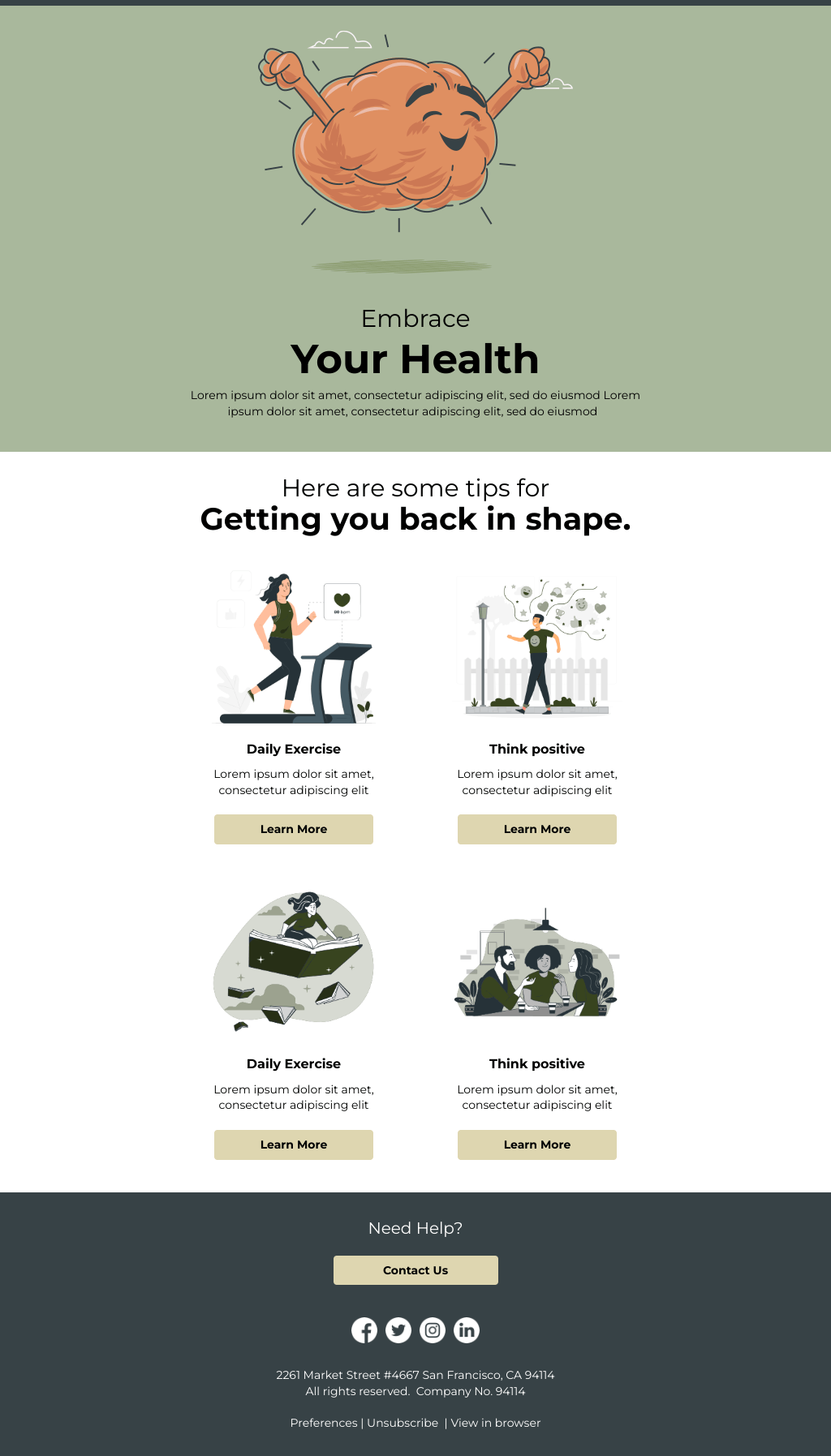 Laravel Mail Template - Mental Health Awareness