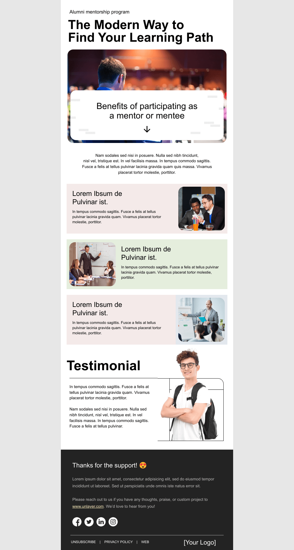 Laravel Mail Template - Mentorship Program Invitation