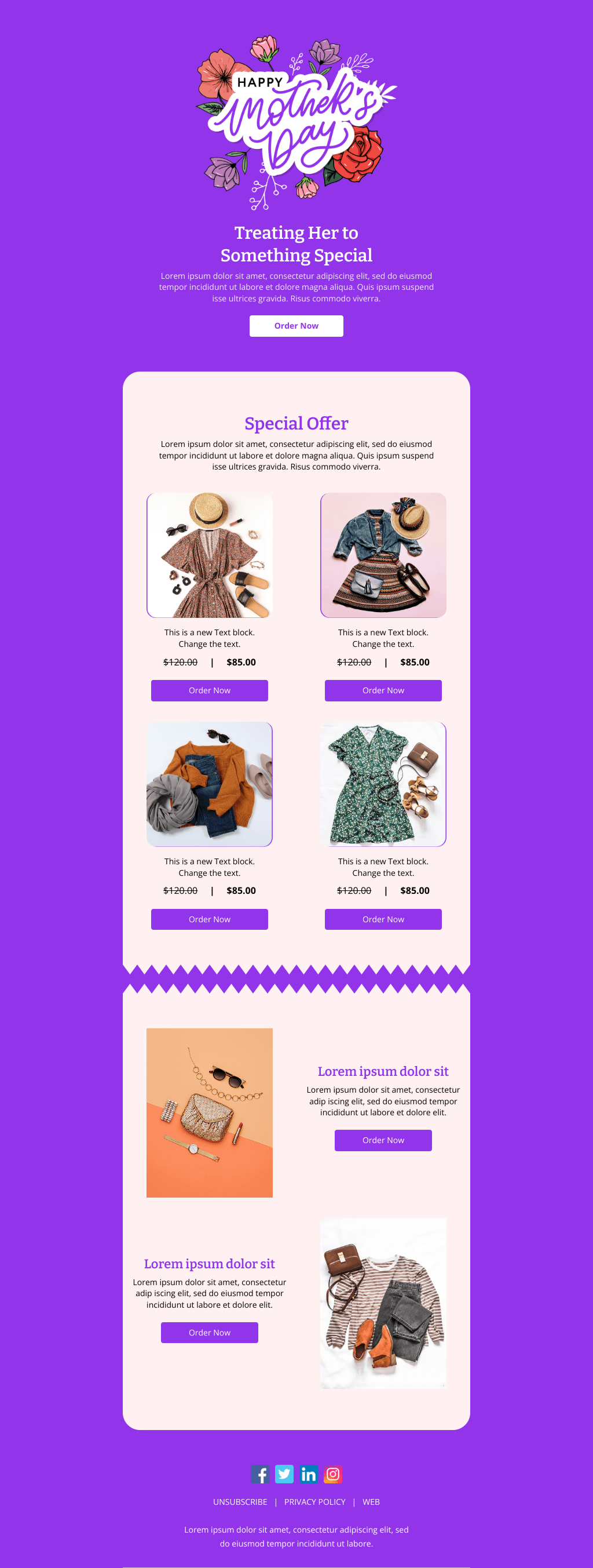 Laravel Mail Template - Mother's Day Sale