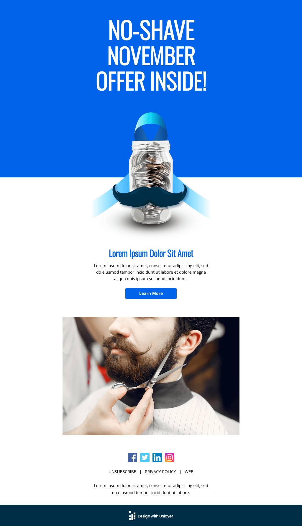 Laravel Mail Template - Movember