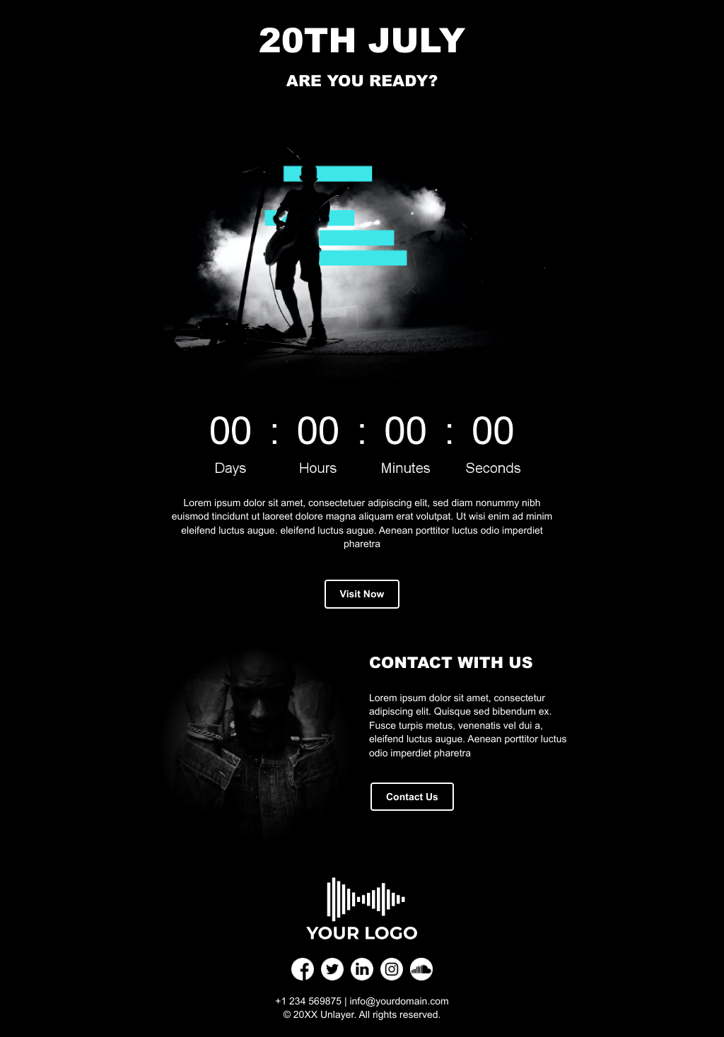 Laravel Mail Template - Music Concert Event
