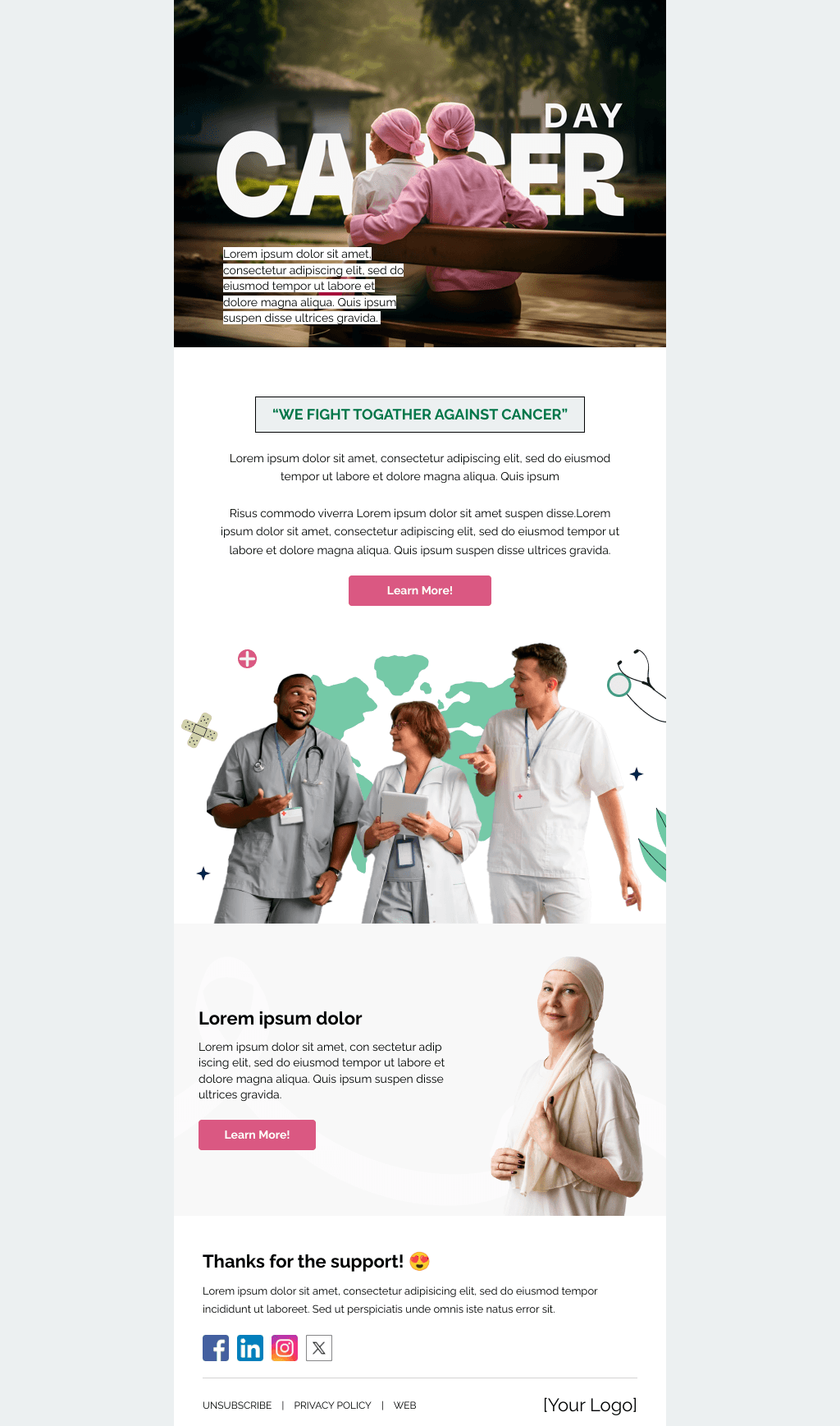 Laravel Mail Template - National Cancer Survivors Day