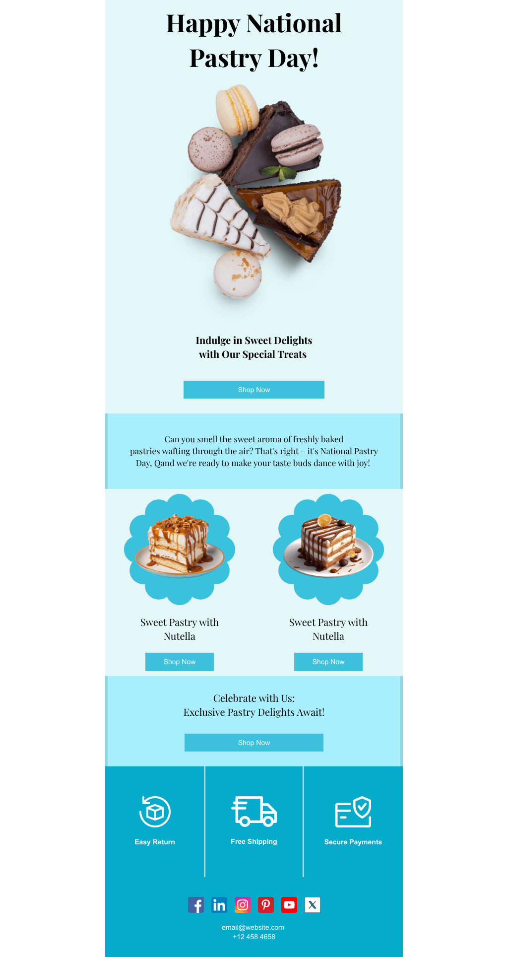 Laravel Mail Template - National Pastry Day 