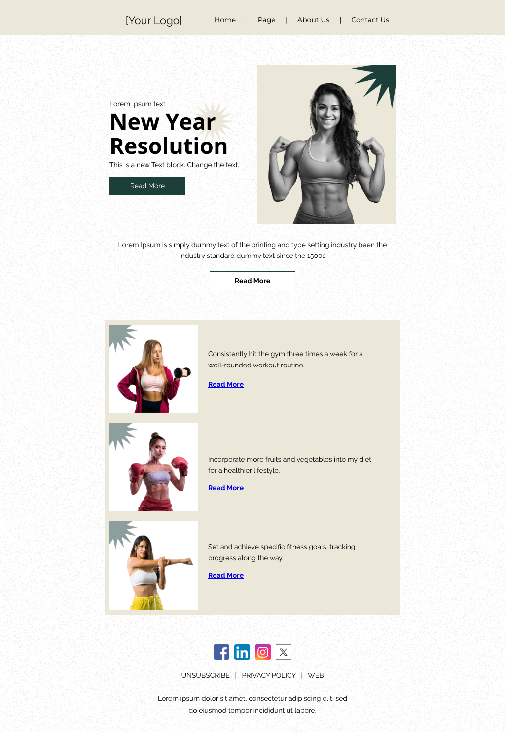 Laravel Mail Template - New Year Resolution