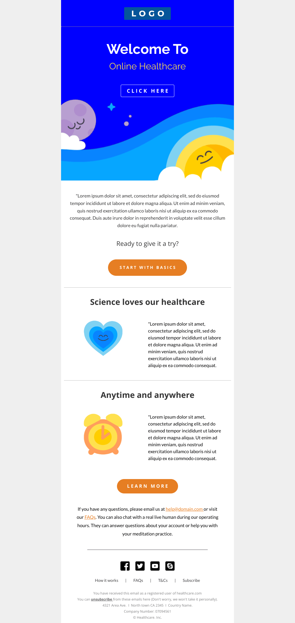 Laravel Mail Template - Online Healthcare