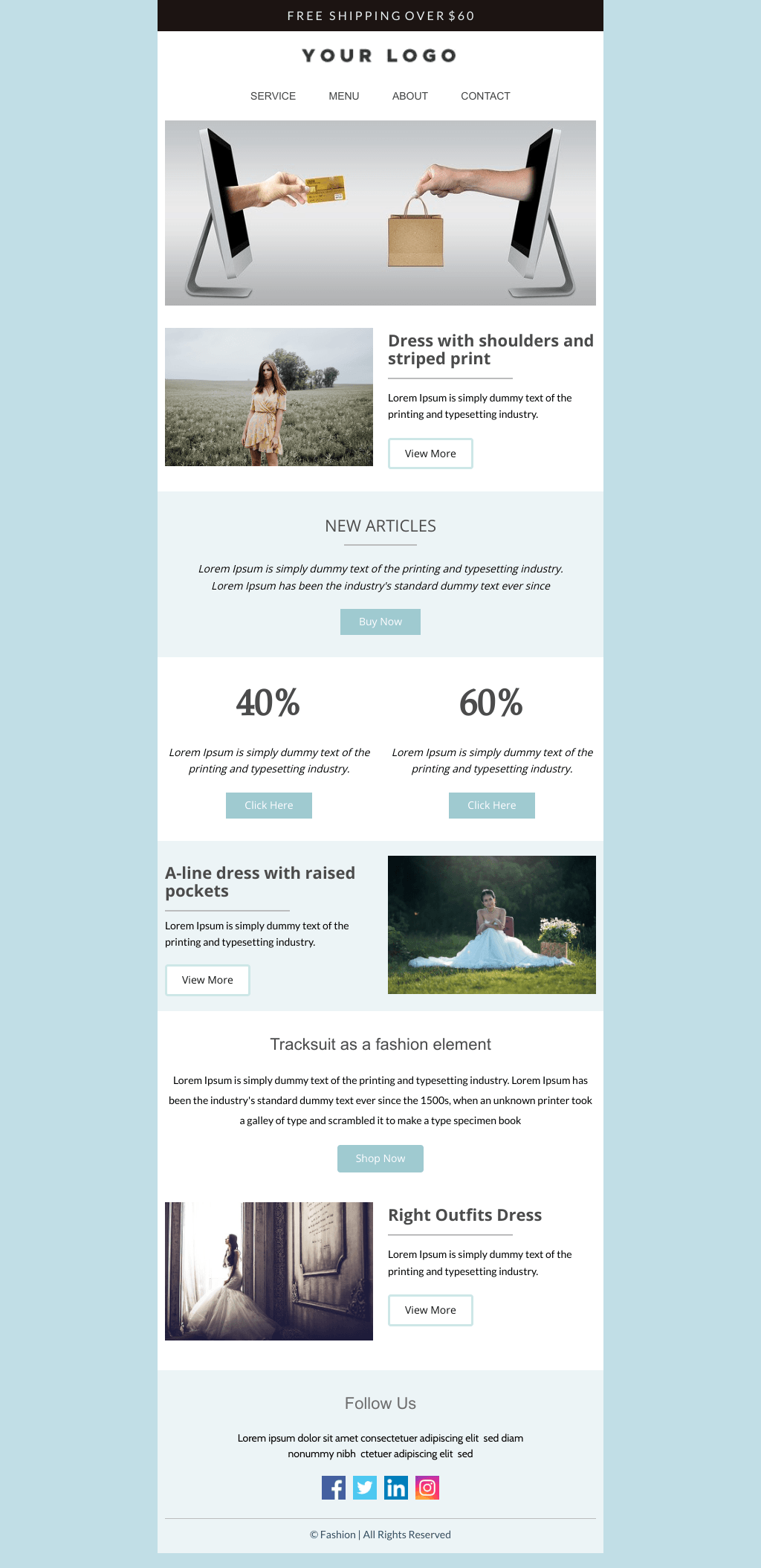 Laravel Mail Template - Online Store