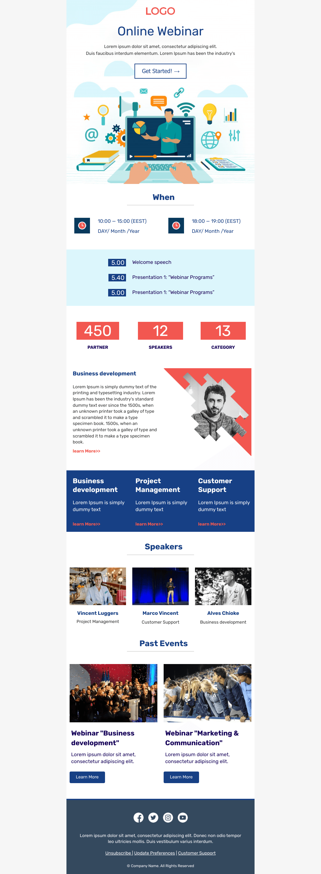 Laravel Mail Template - Online Webinar
