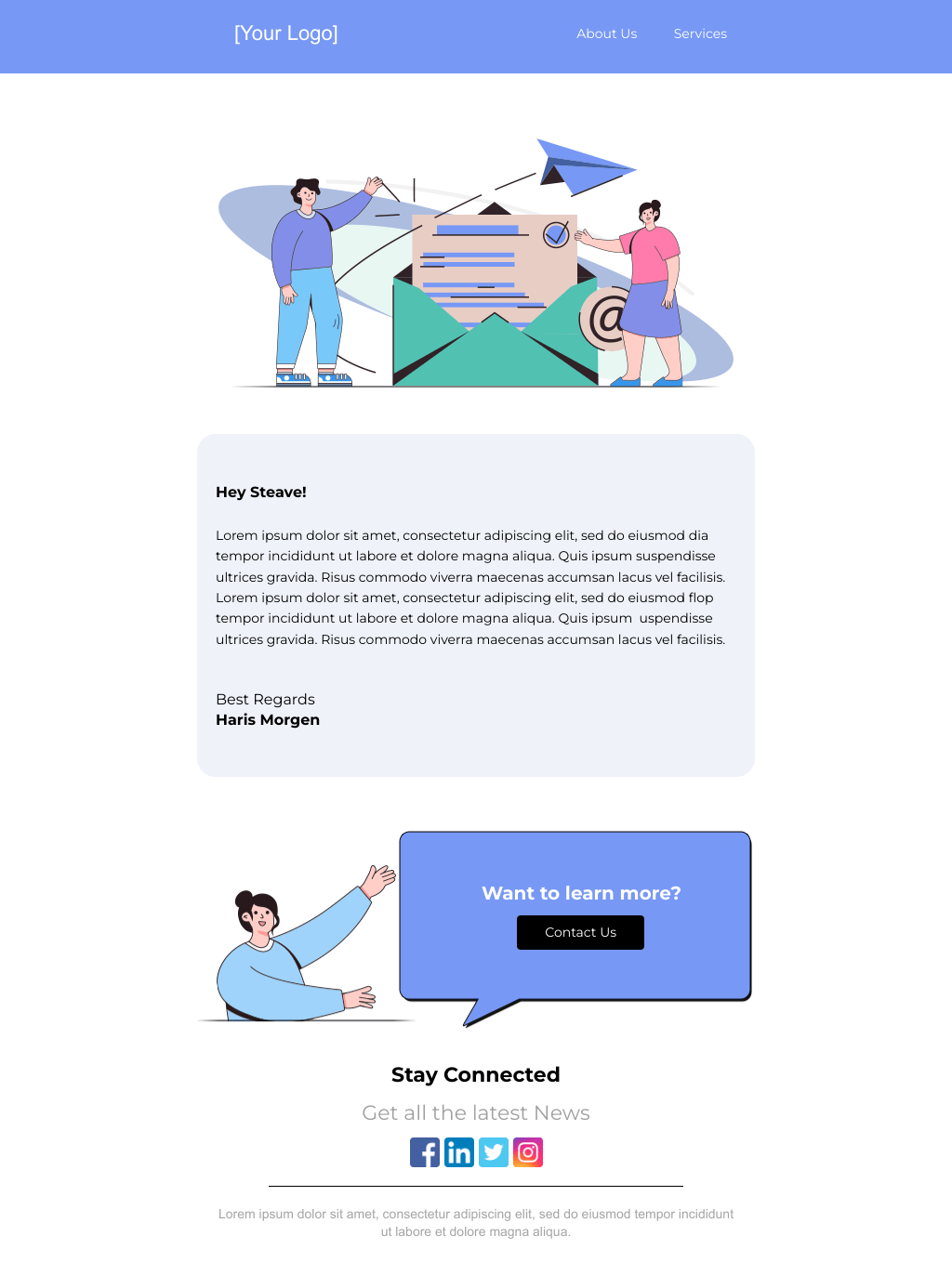 Laravel Mail Template - Permission Email Template