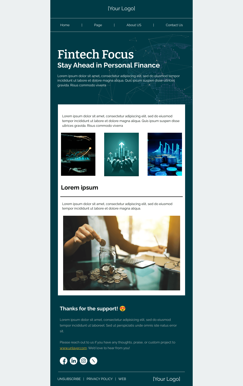 Laravel Mail Template - Personal Finance Newsletter
