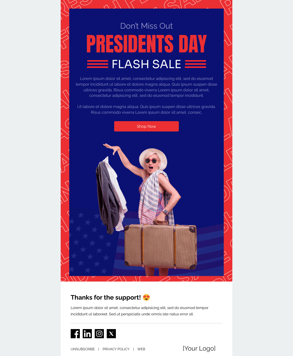 Laravel Mail Template - Presidential Flash Sale