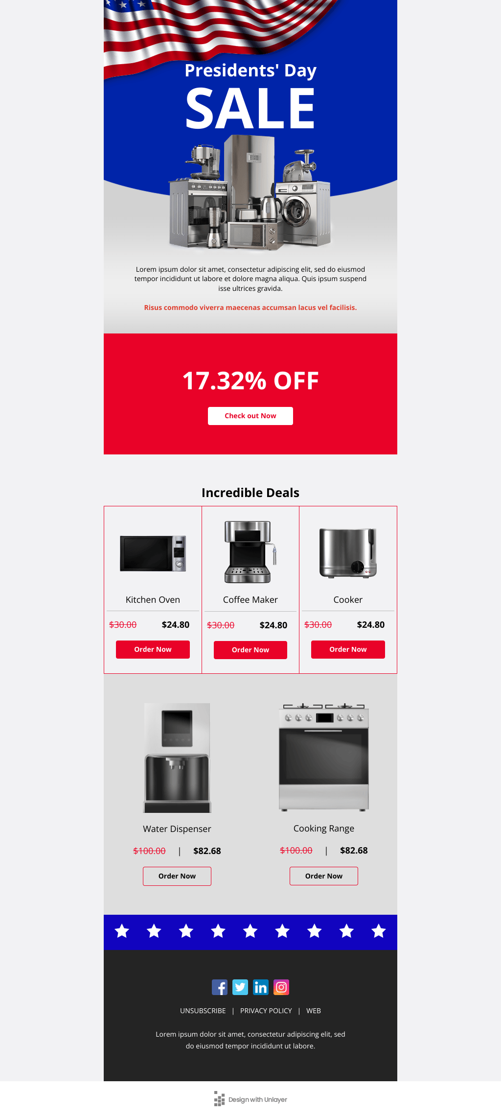 Laravel Mail Template - Presidents’ Day Sale