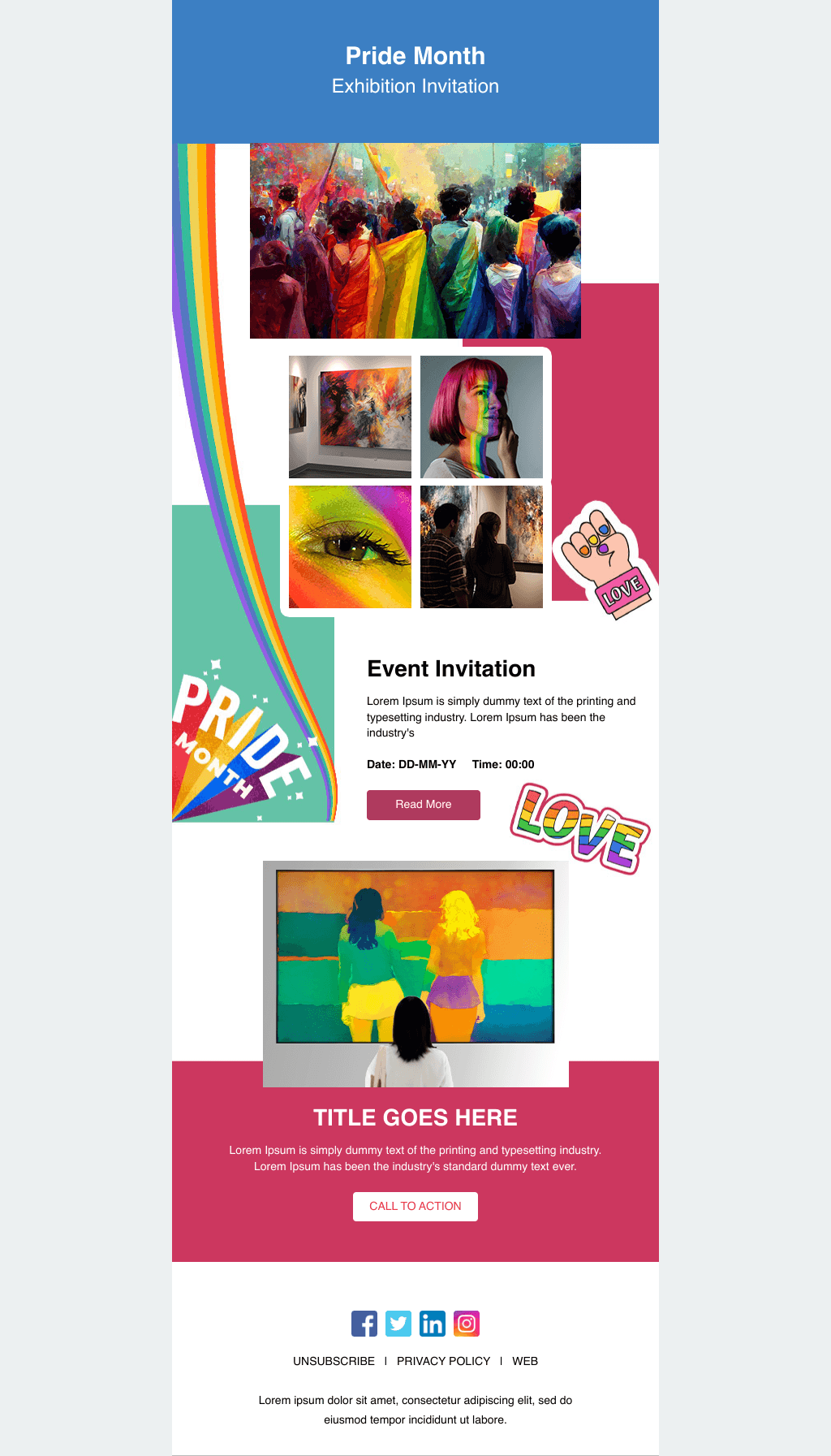 Laravel Mail Template - Pride Month Festival