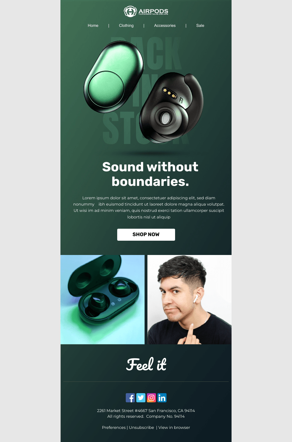 Laravel Mail Template - Product Alerts Back in Stock