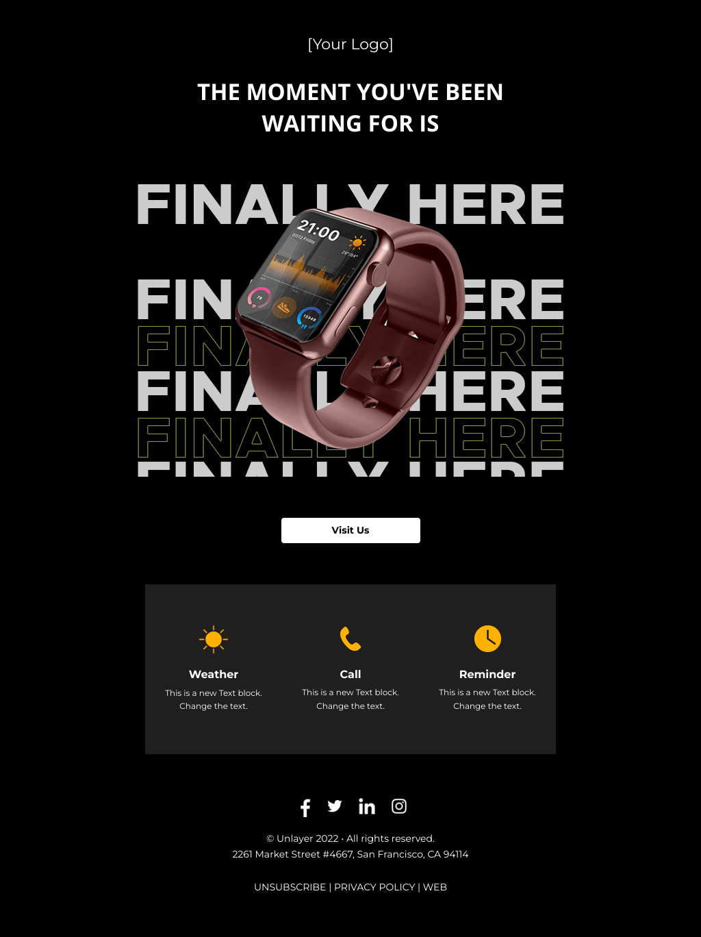 Laravel Mail Template - Product Launch