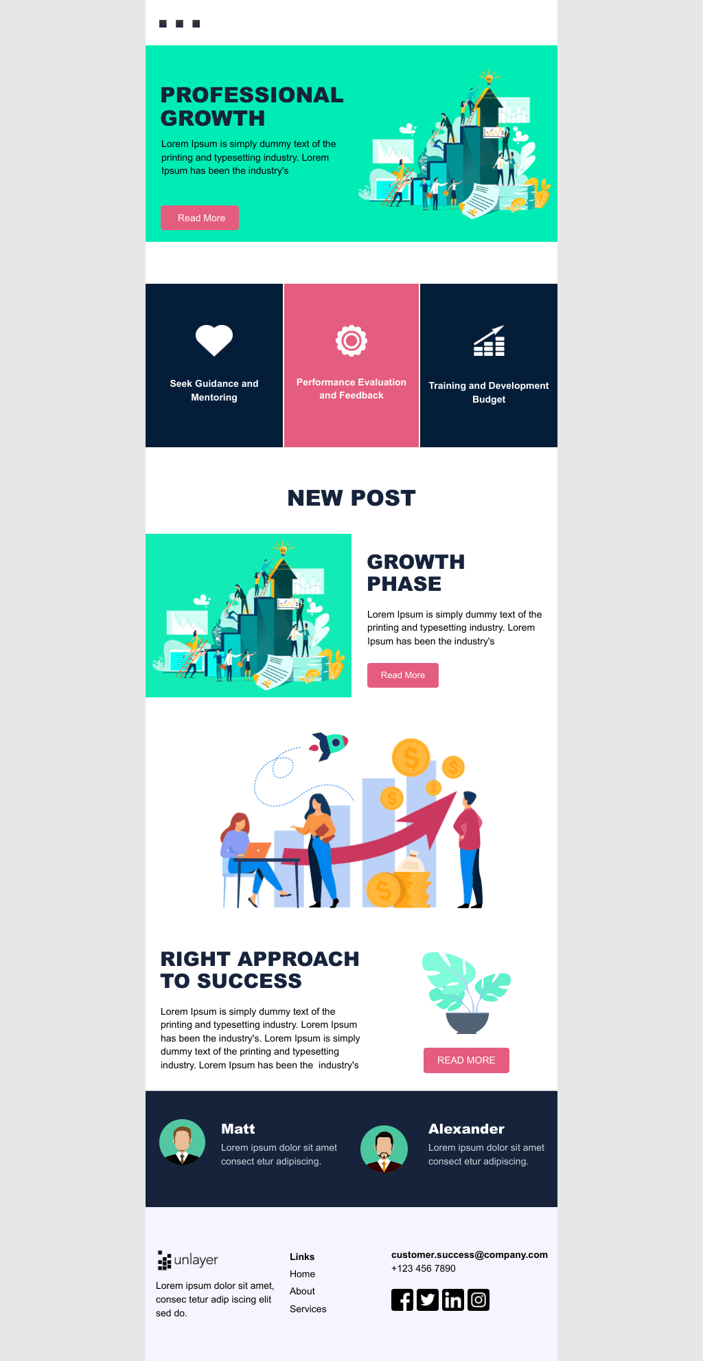 Laravel Mail Template - Professional  Growth 