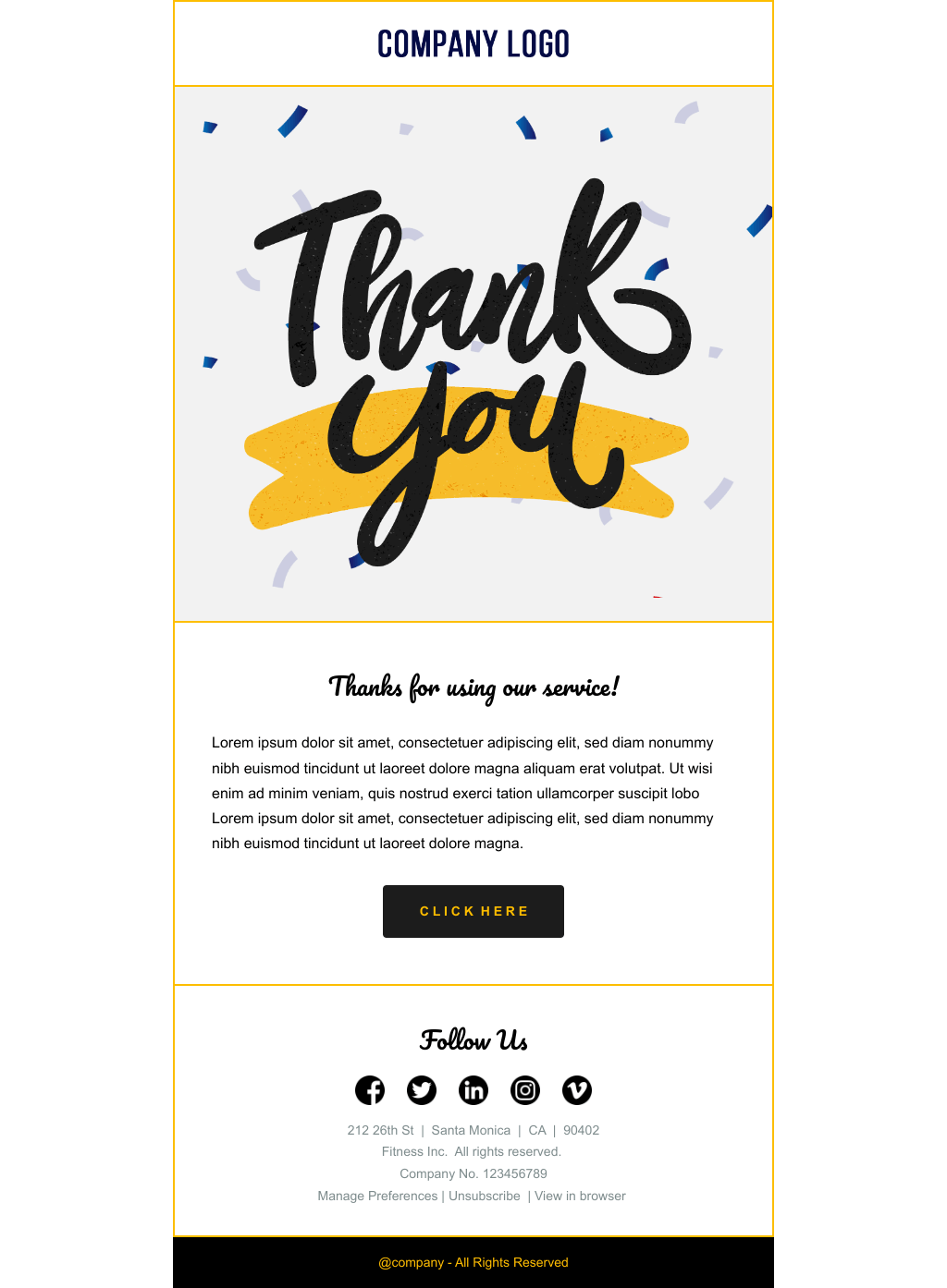 Laravel Mail Template - Thank You for Purchase