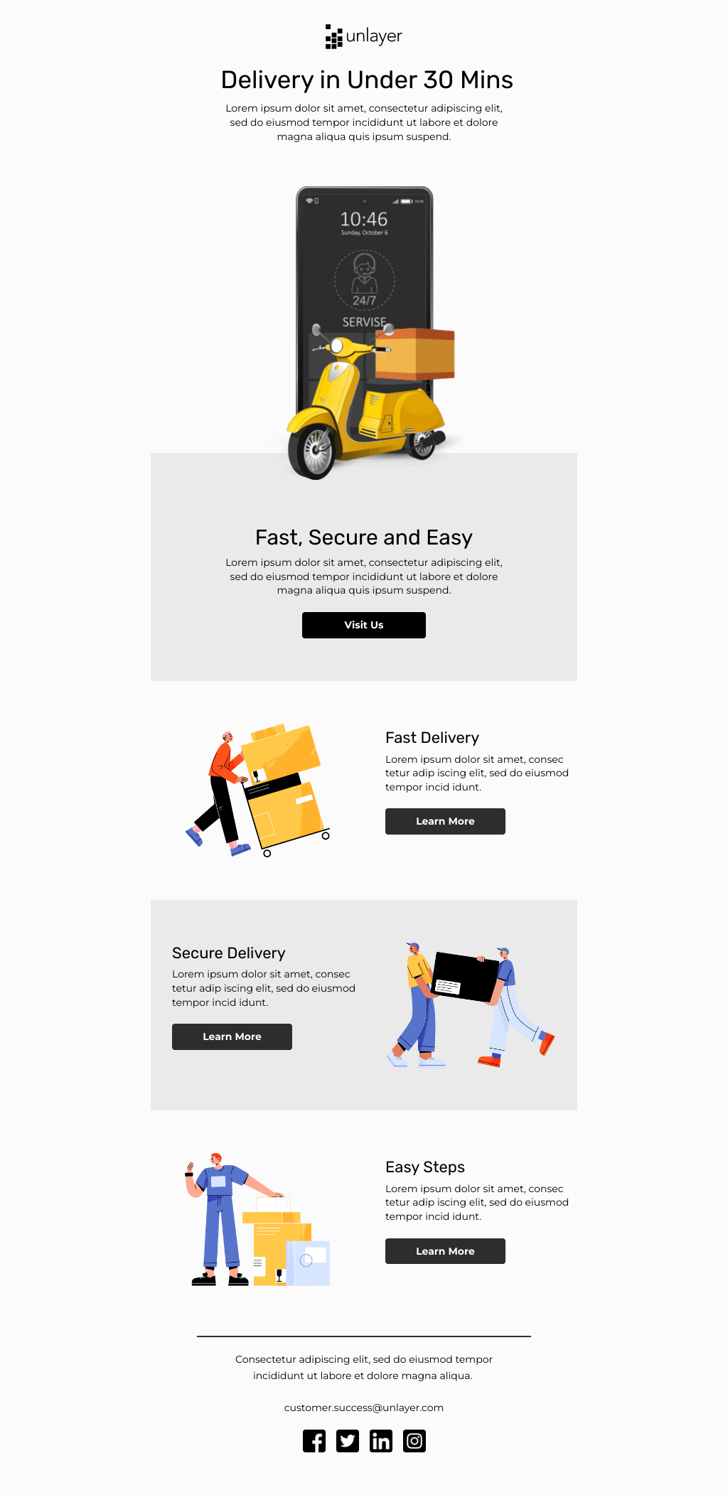 Laravel Mail Template - Quick Services