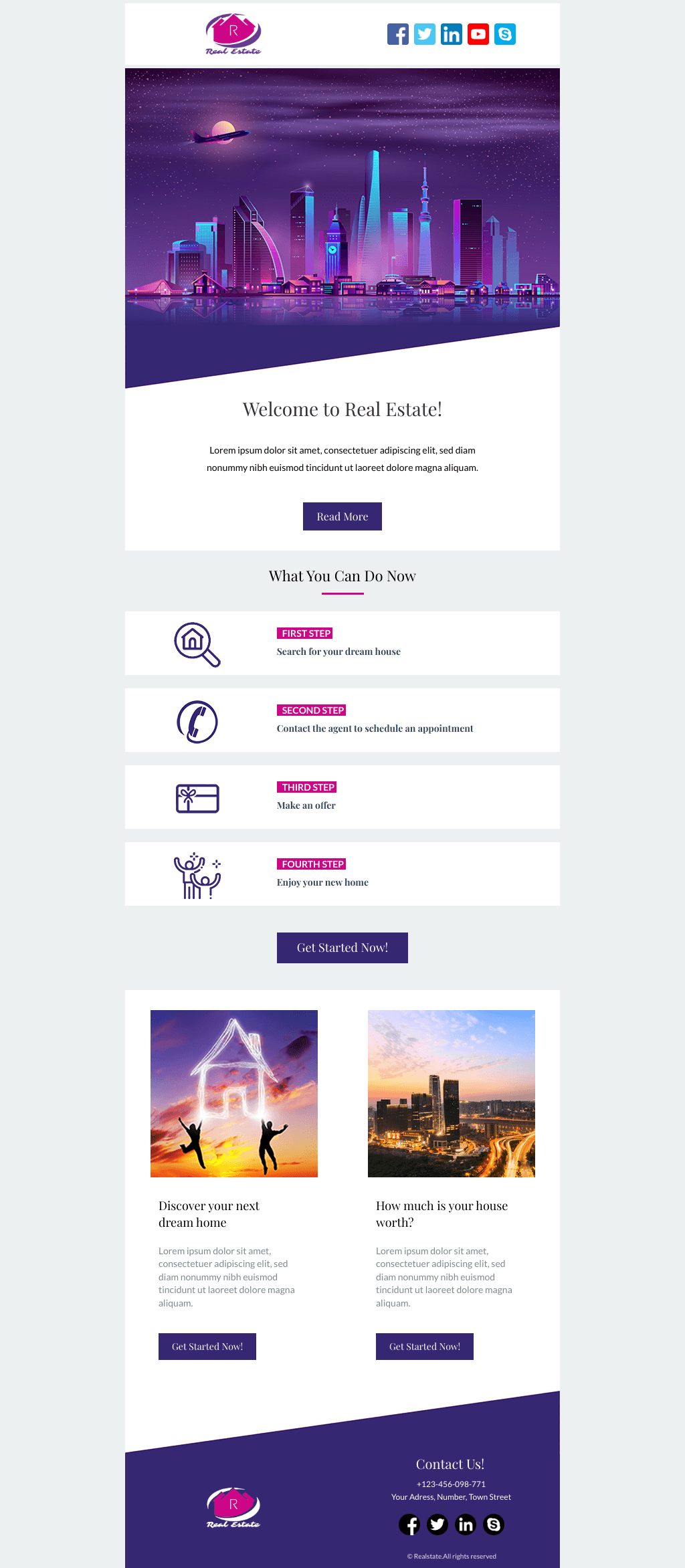 Laravel Mail Template - Real Estate Agency