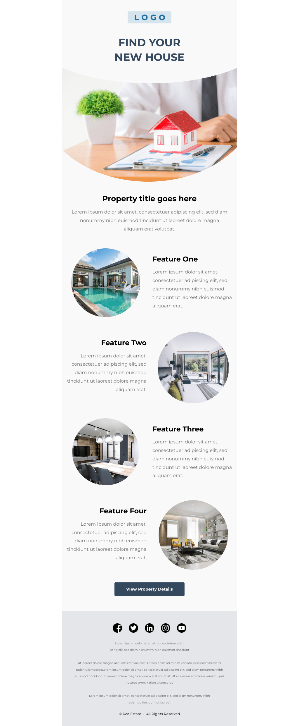 Laravel Mail Template - Real Estate Single