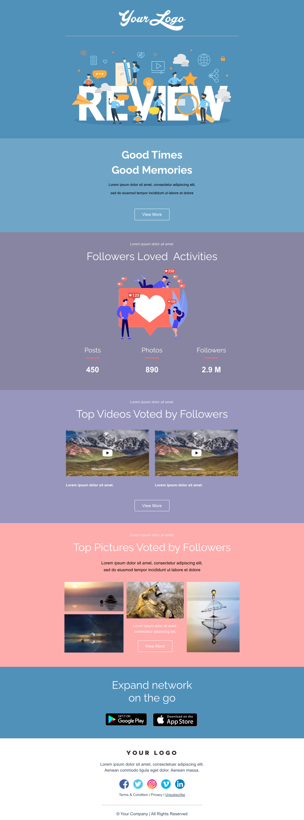 Laravel Mail Template - Annual Review
