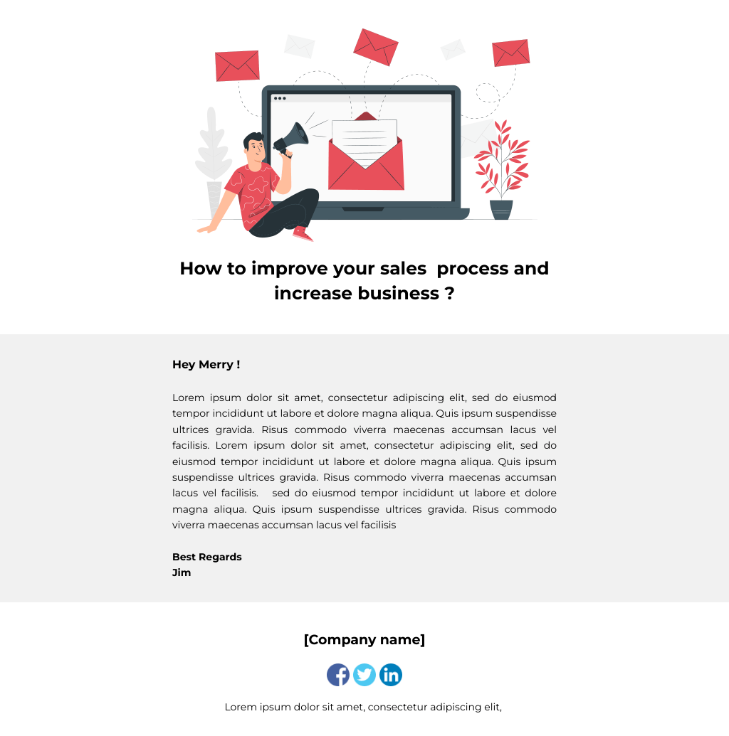 Laravel Mail Template - Sales Follow Up 