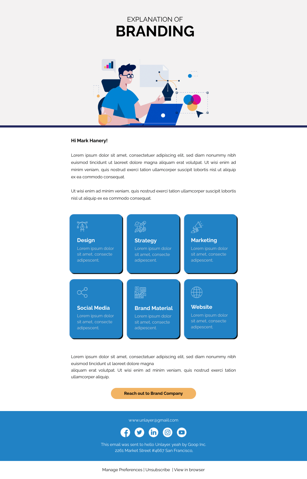 Laravel Mail Template - Sales Prospect