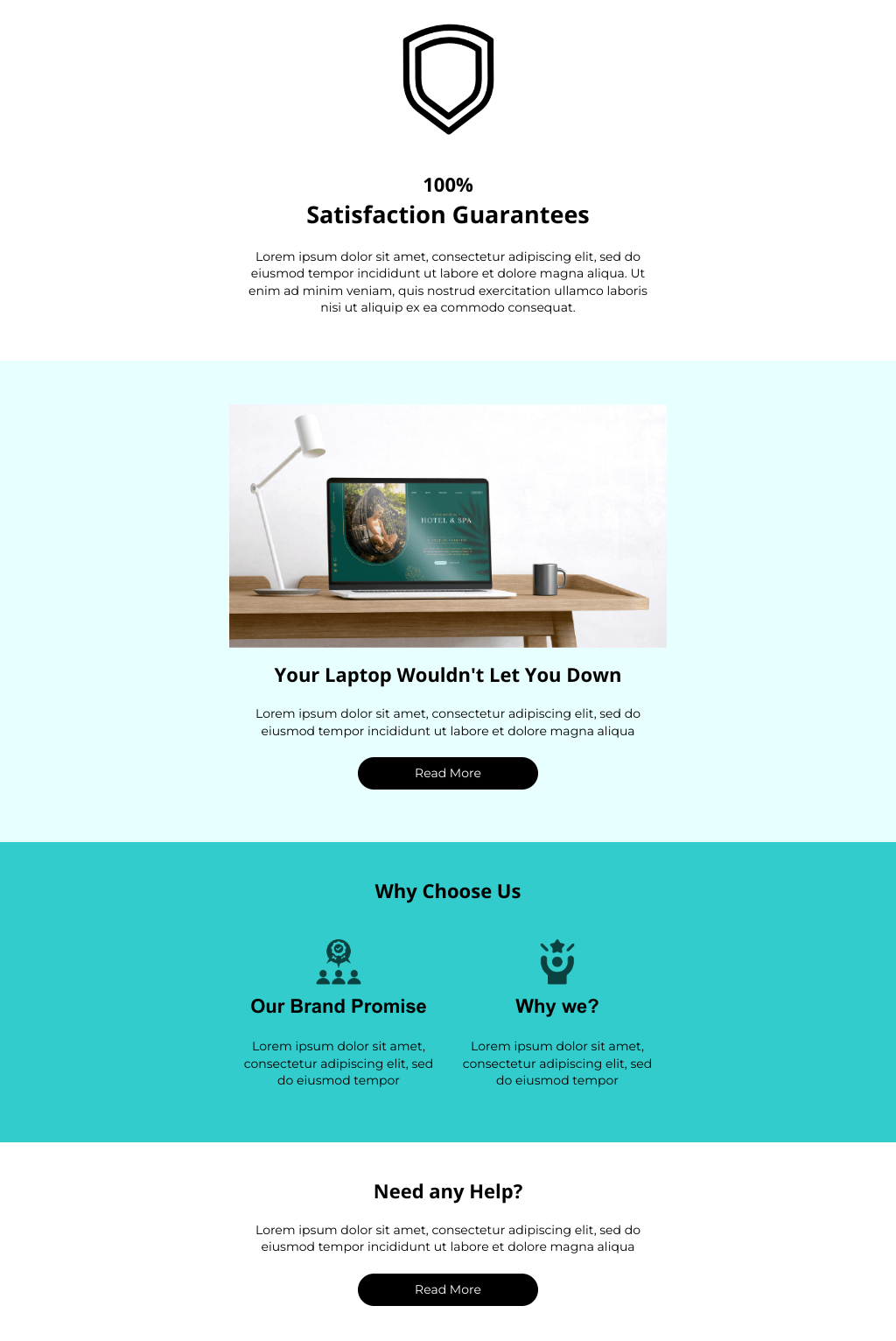 Laravel Mail Template - Satisfaction Guarantees