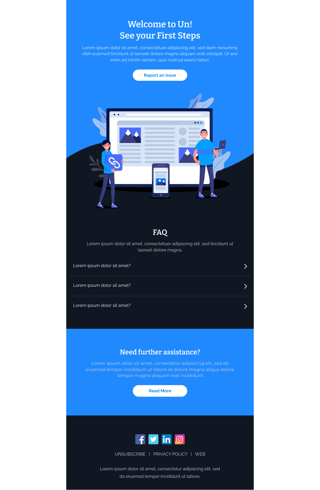 Laravel Mail Template - See your First Step
